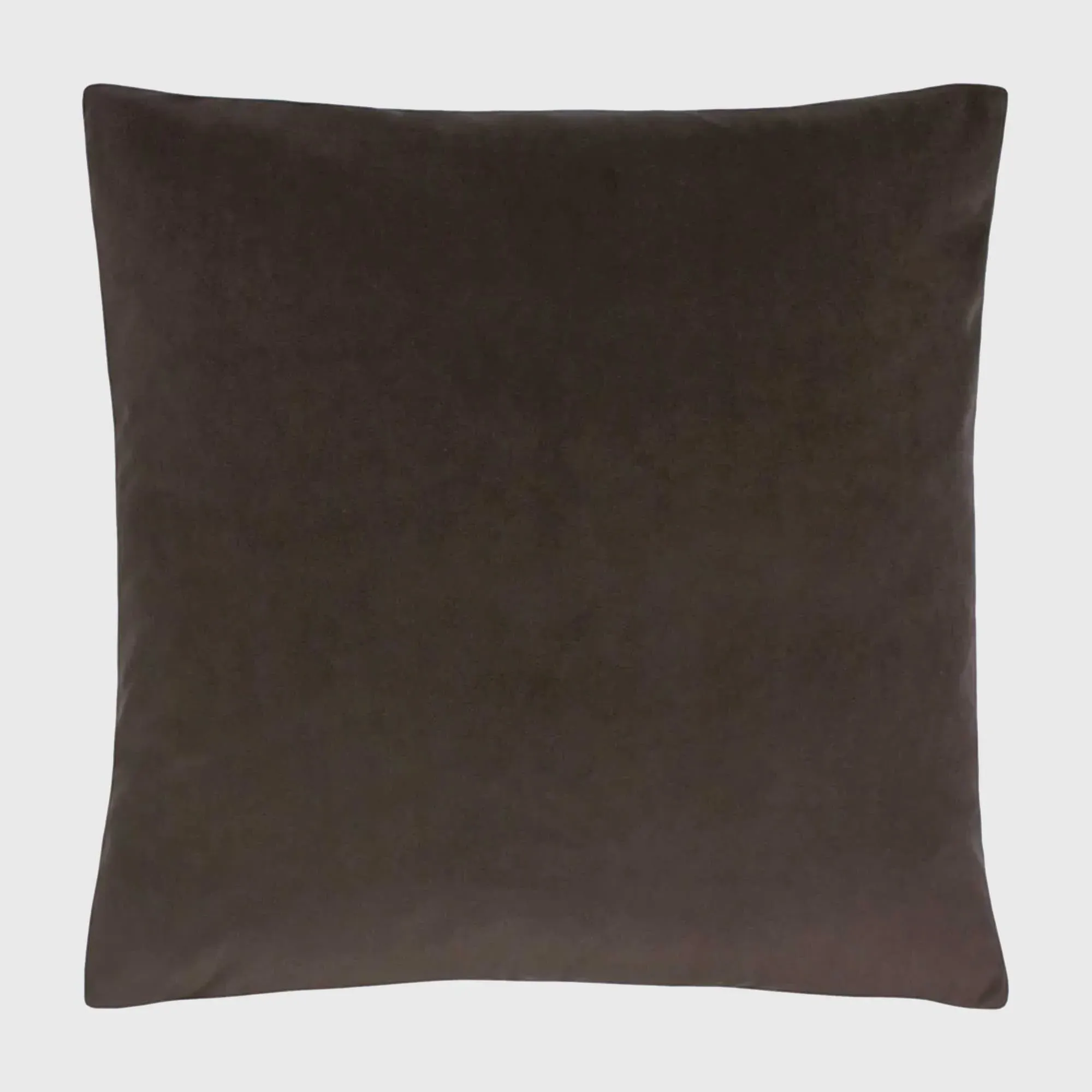 Truffle Square Cushion - Brown, Velvet image