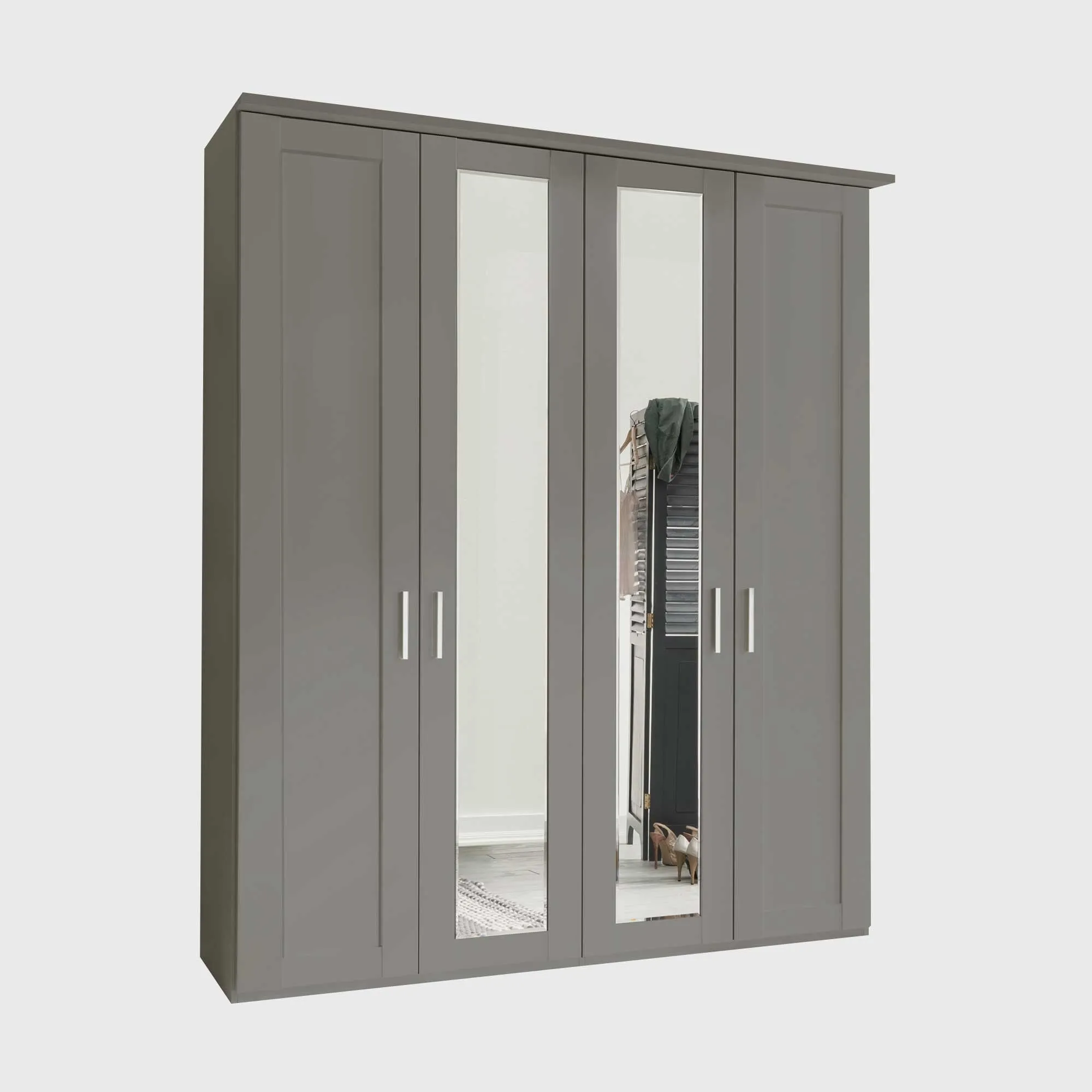 Truro 4 Door Hinged Wardrobe - Engineered Wood