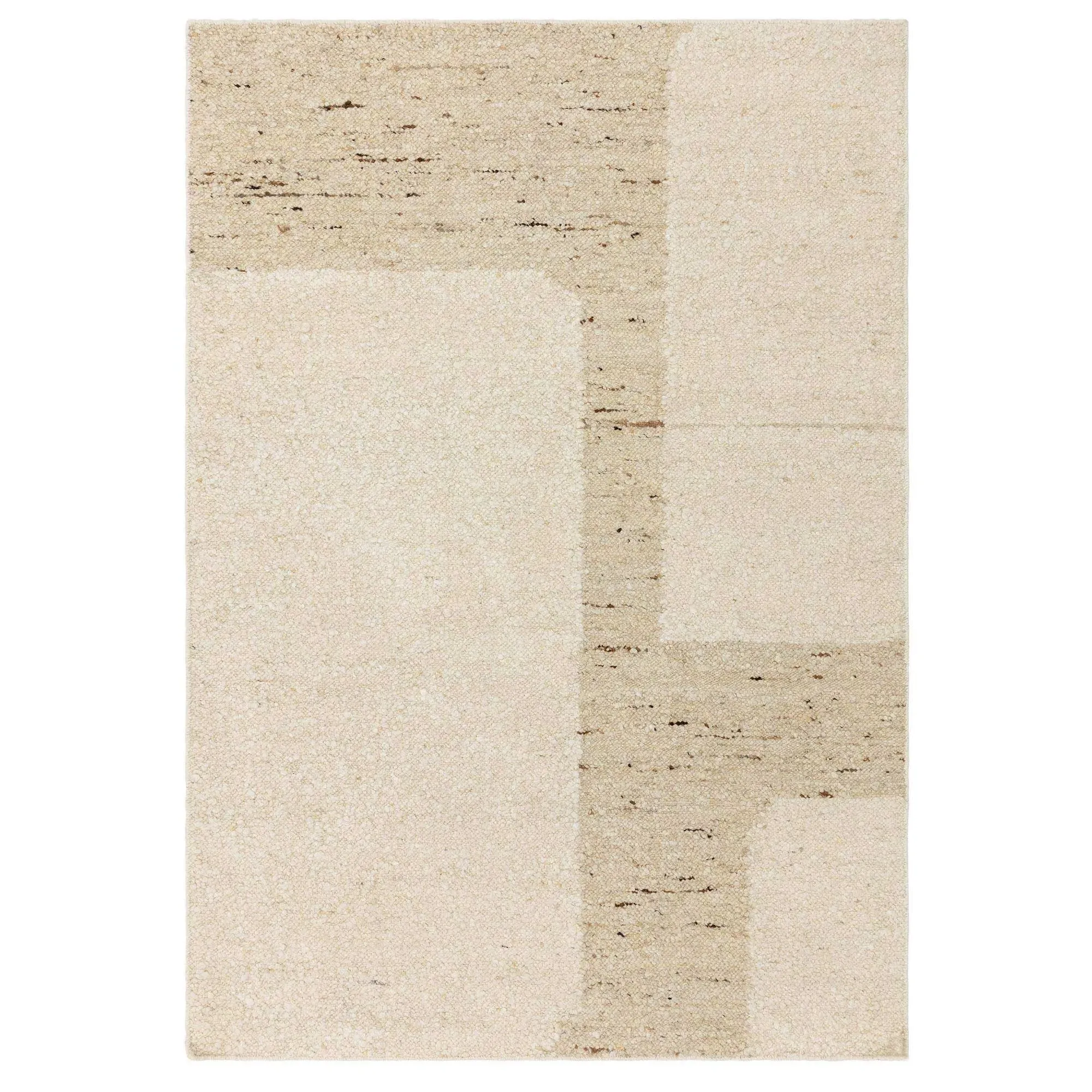 Tulo Square Rug - Neutral, Wool Blend