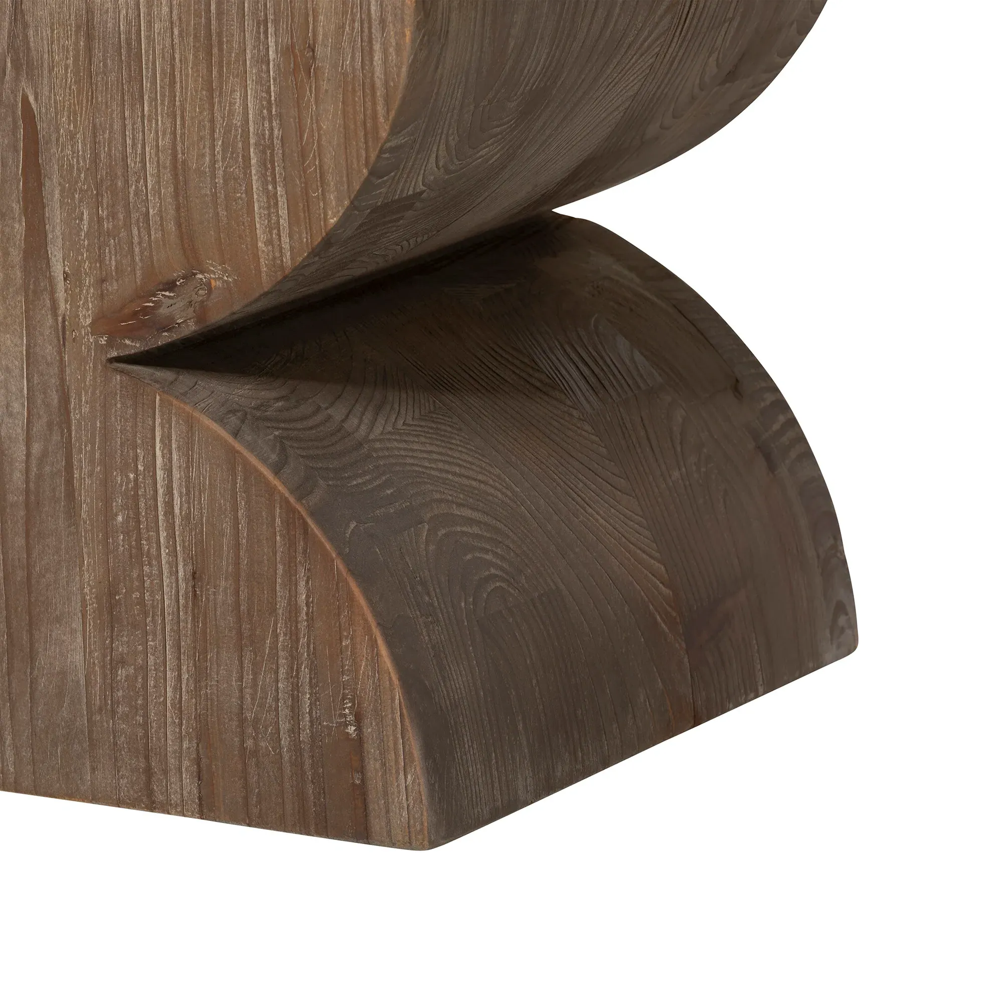 Turvey End Table - White, Concrete