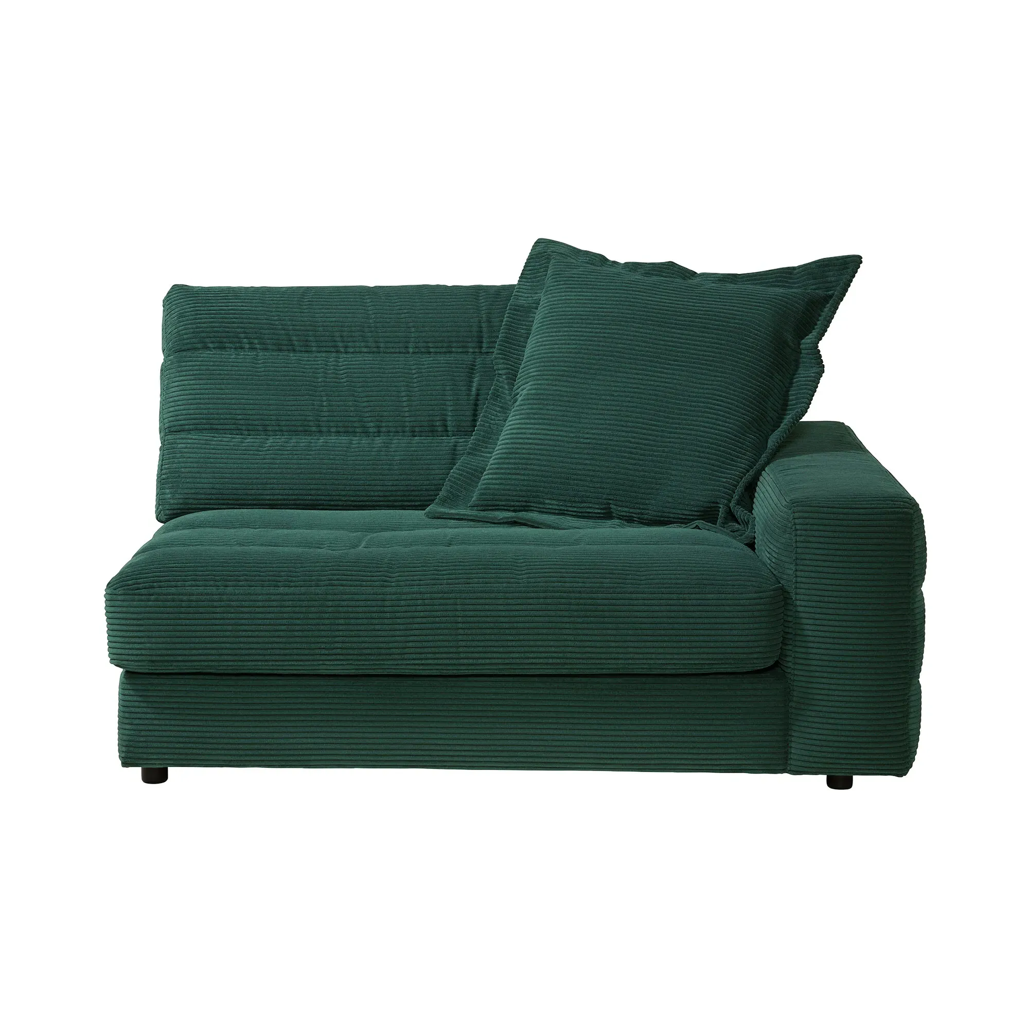 Twain 1.5 Seater Armchair Left - Green, Fabric