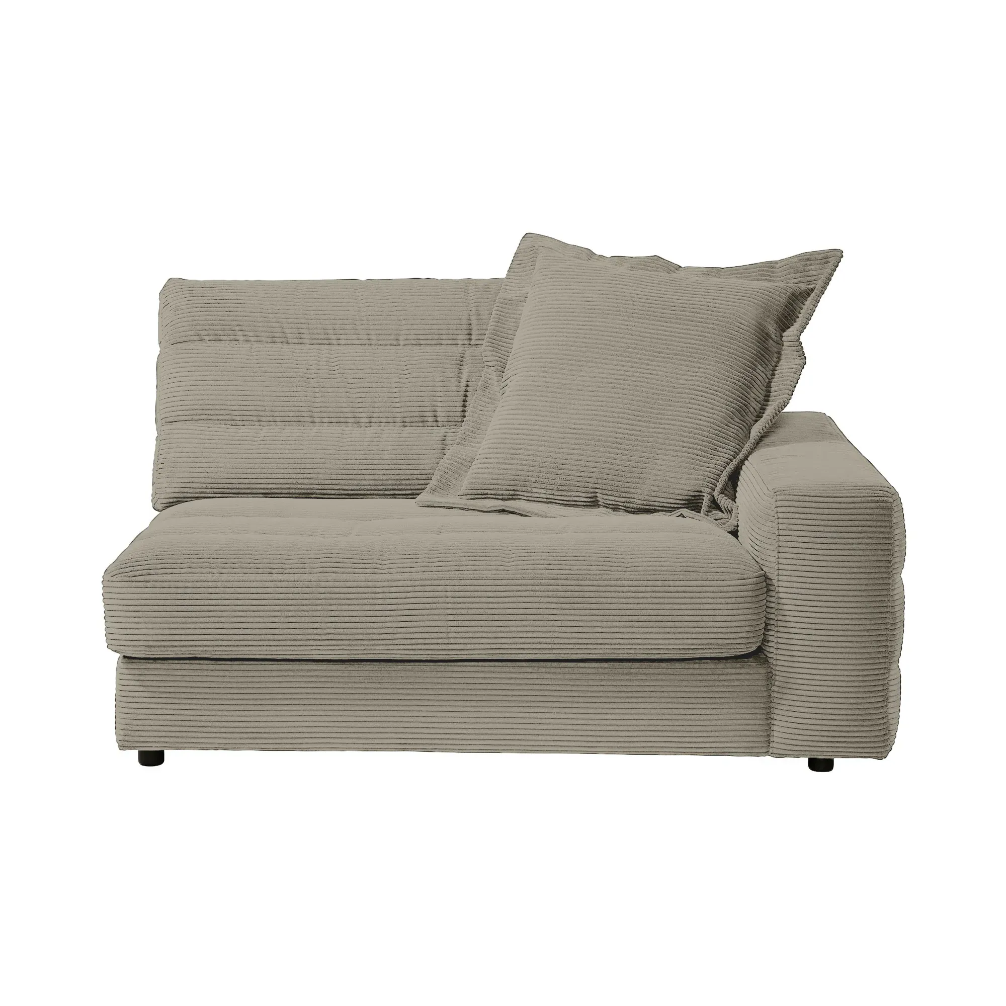 Twain 1.5 Seater Armchair Left - Grey, Fabric