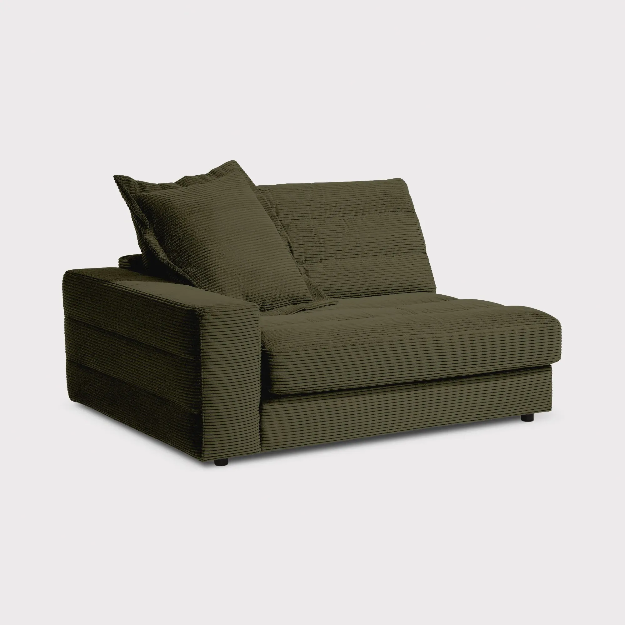 Twain 1.5 Seater Armchair Right - Green, Fabric