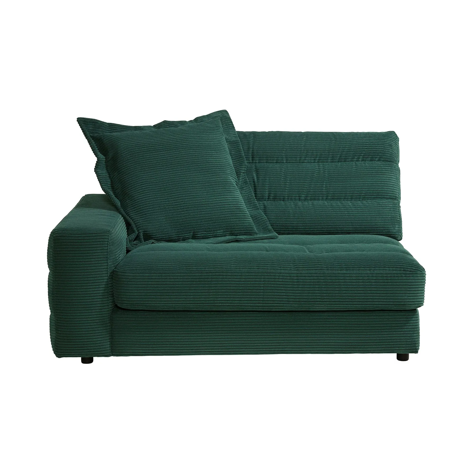Twain 1.5 Seater Armchair Right - Green, Fabric