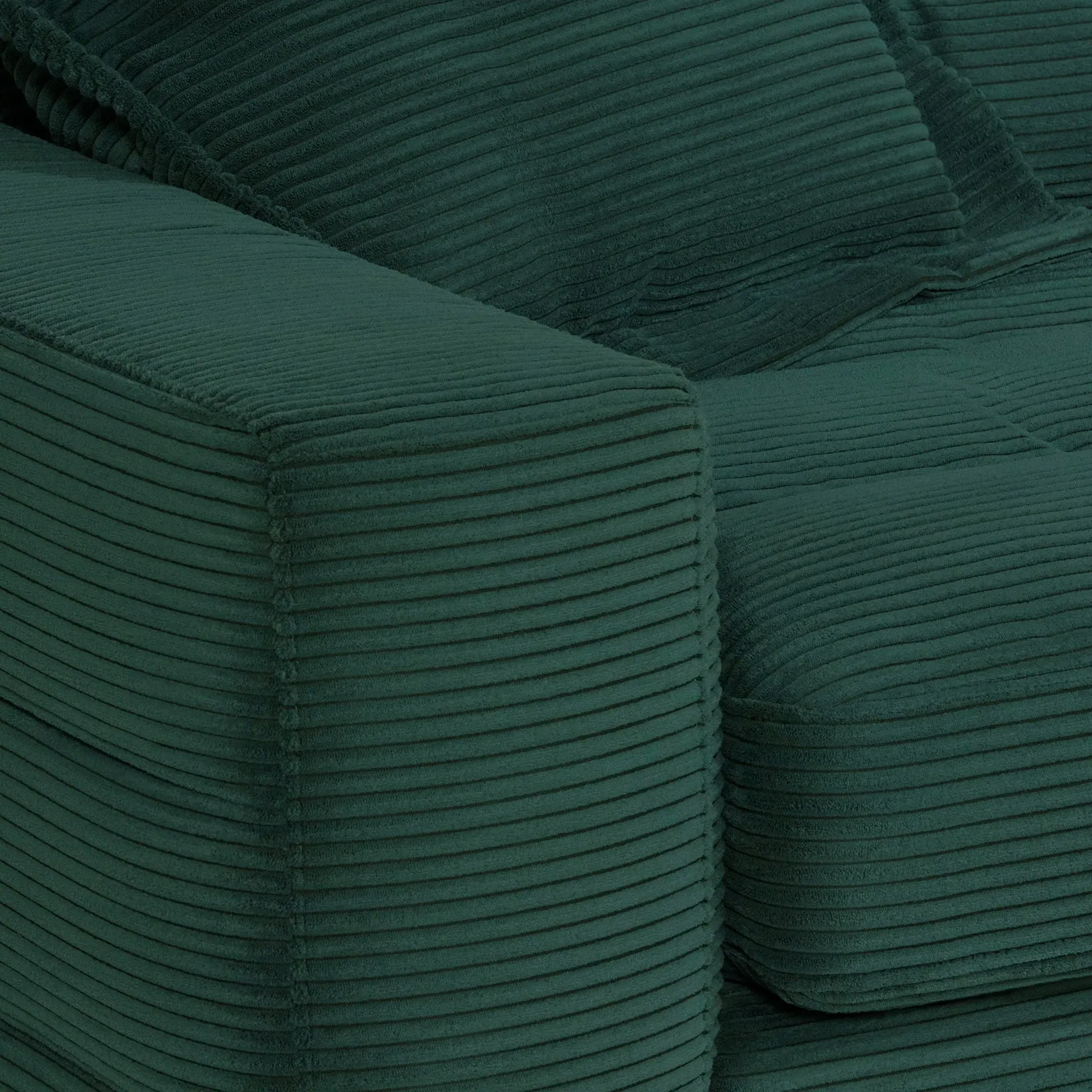 Twain 1.5 Seater Armchair Right - Green, Fabric