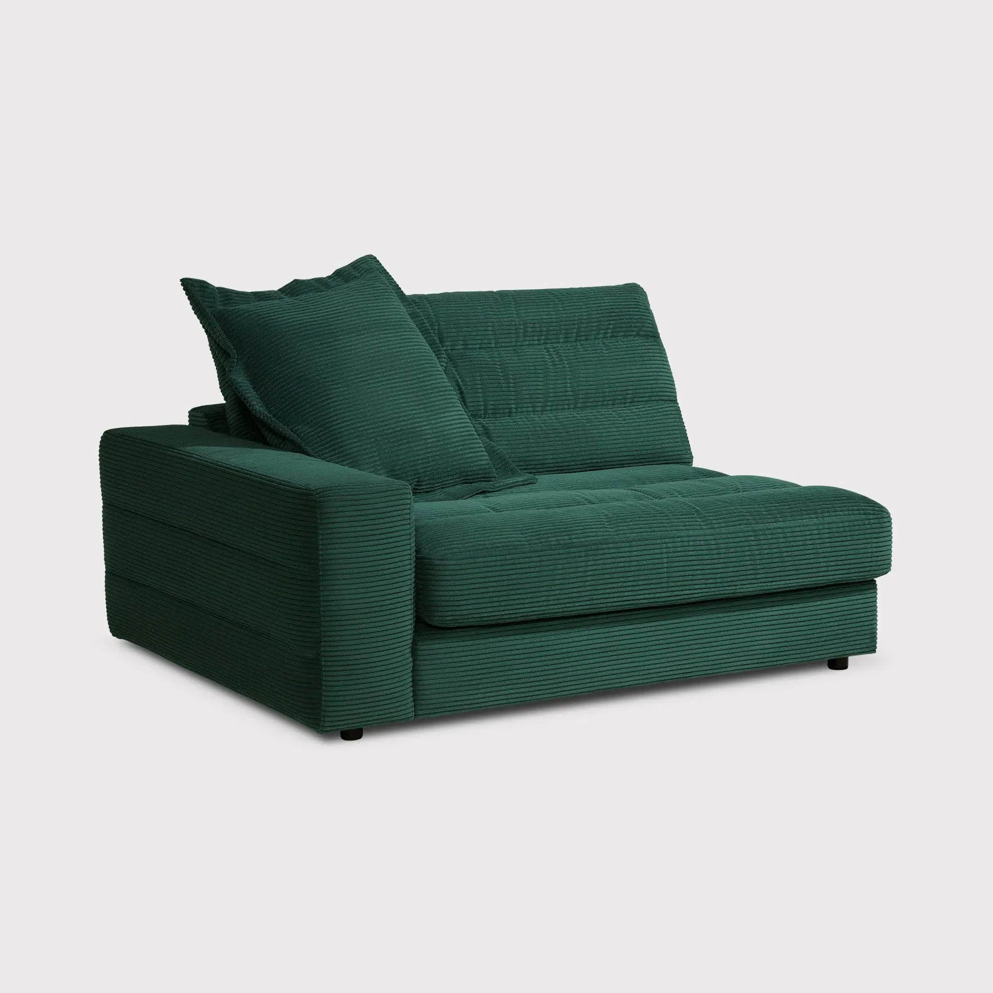 Twain 1.5 Seater Armchair Right - Green, Fabric