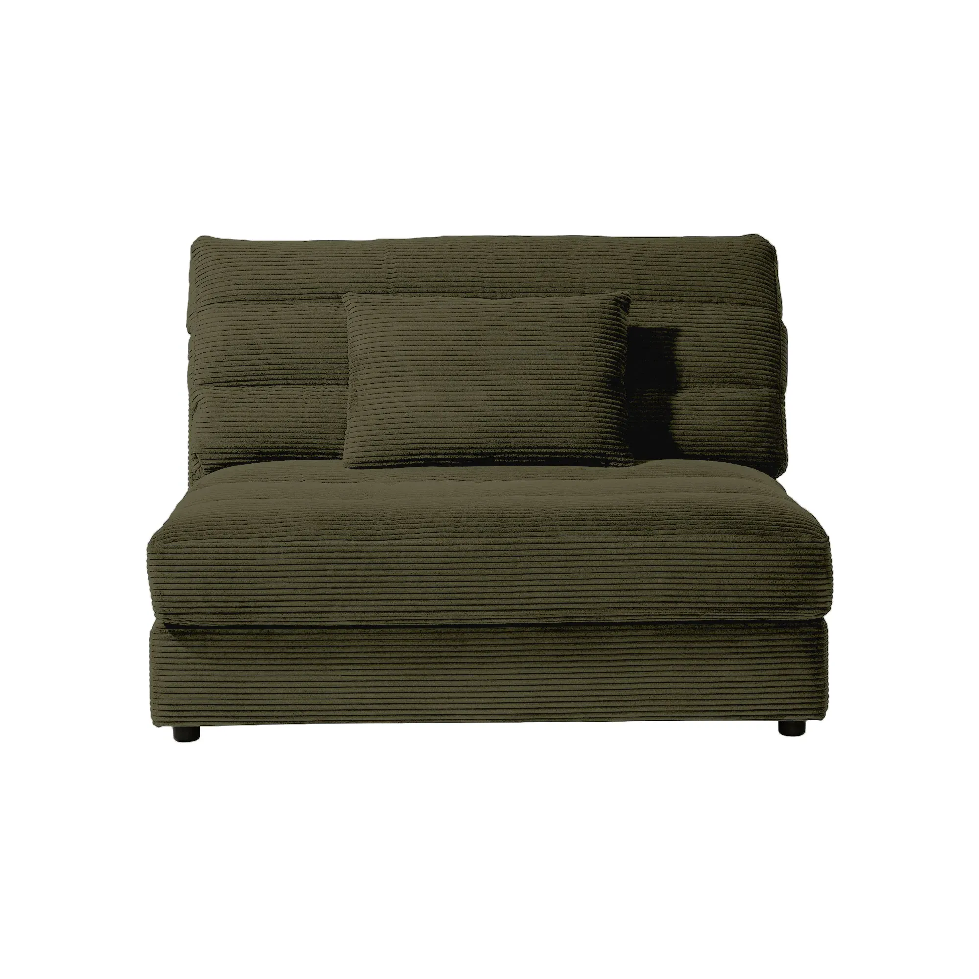 Twain 1.5 Seater Chair without Armrests - Green, Fabric