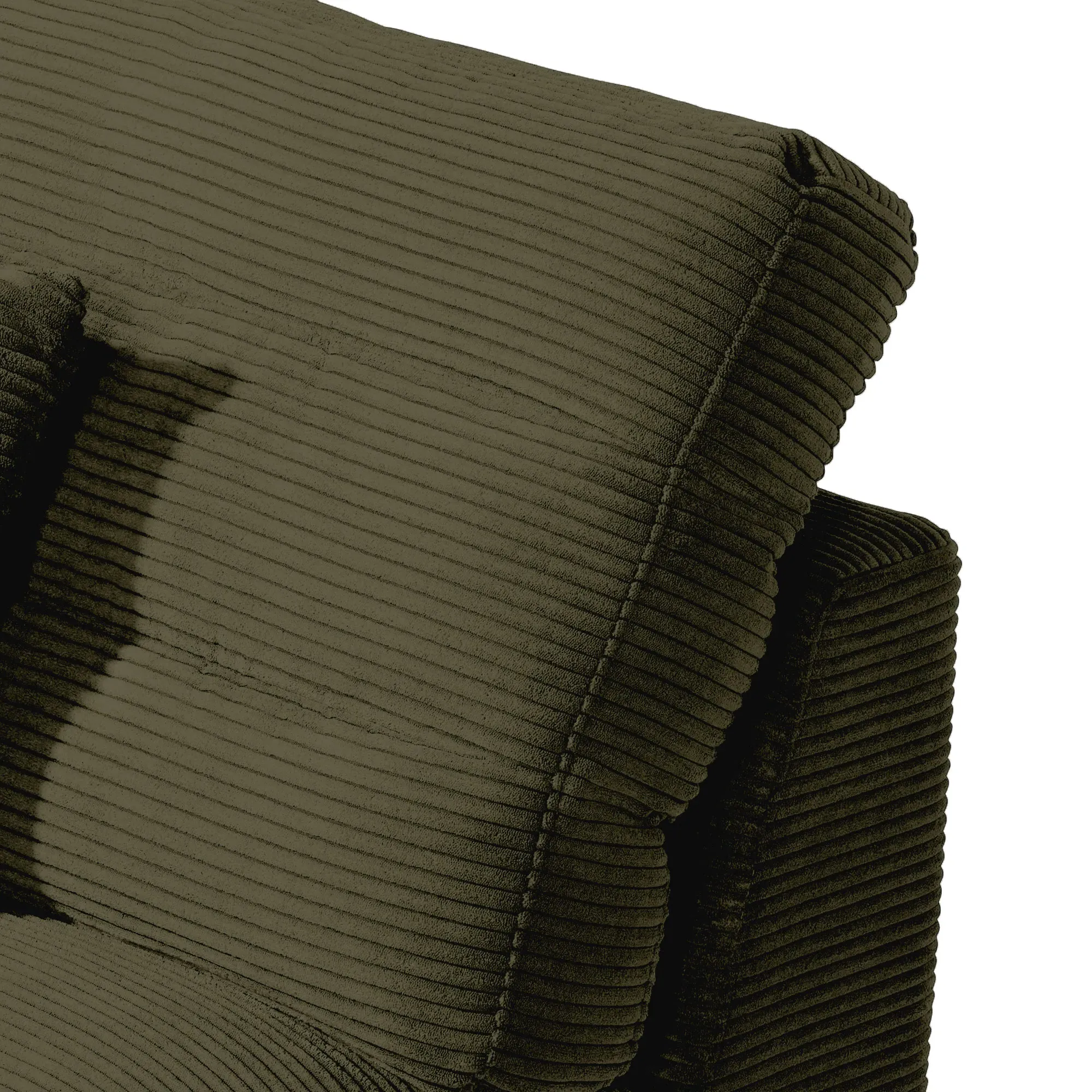 Twain 1.5 Seater Chair without Armrests - Green, Fabric