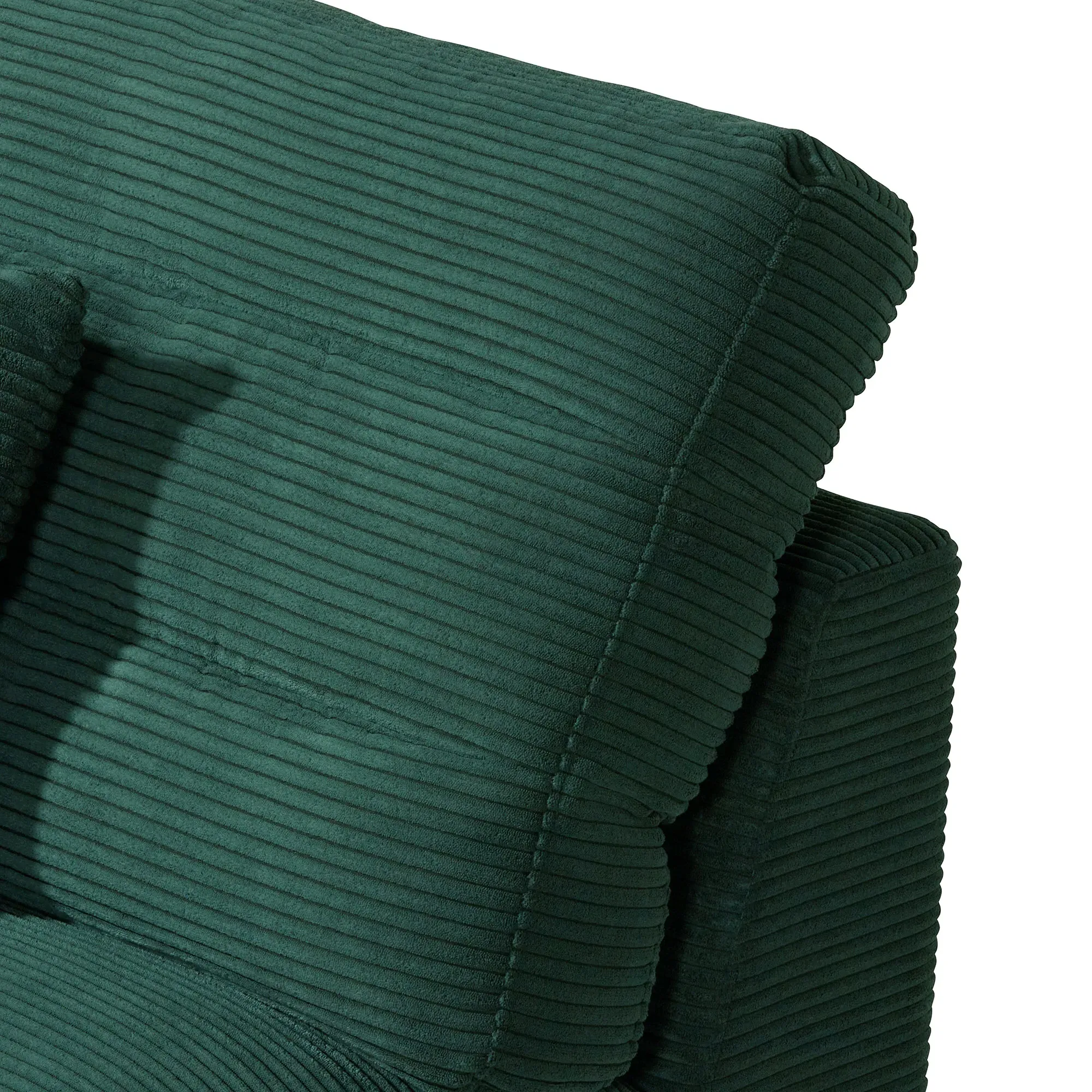 Twain 1.5 Seater Chair without Armrests - Green, Fabric