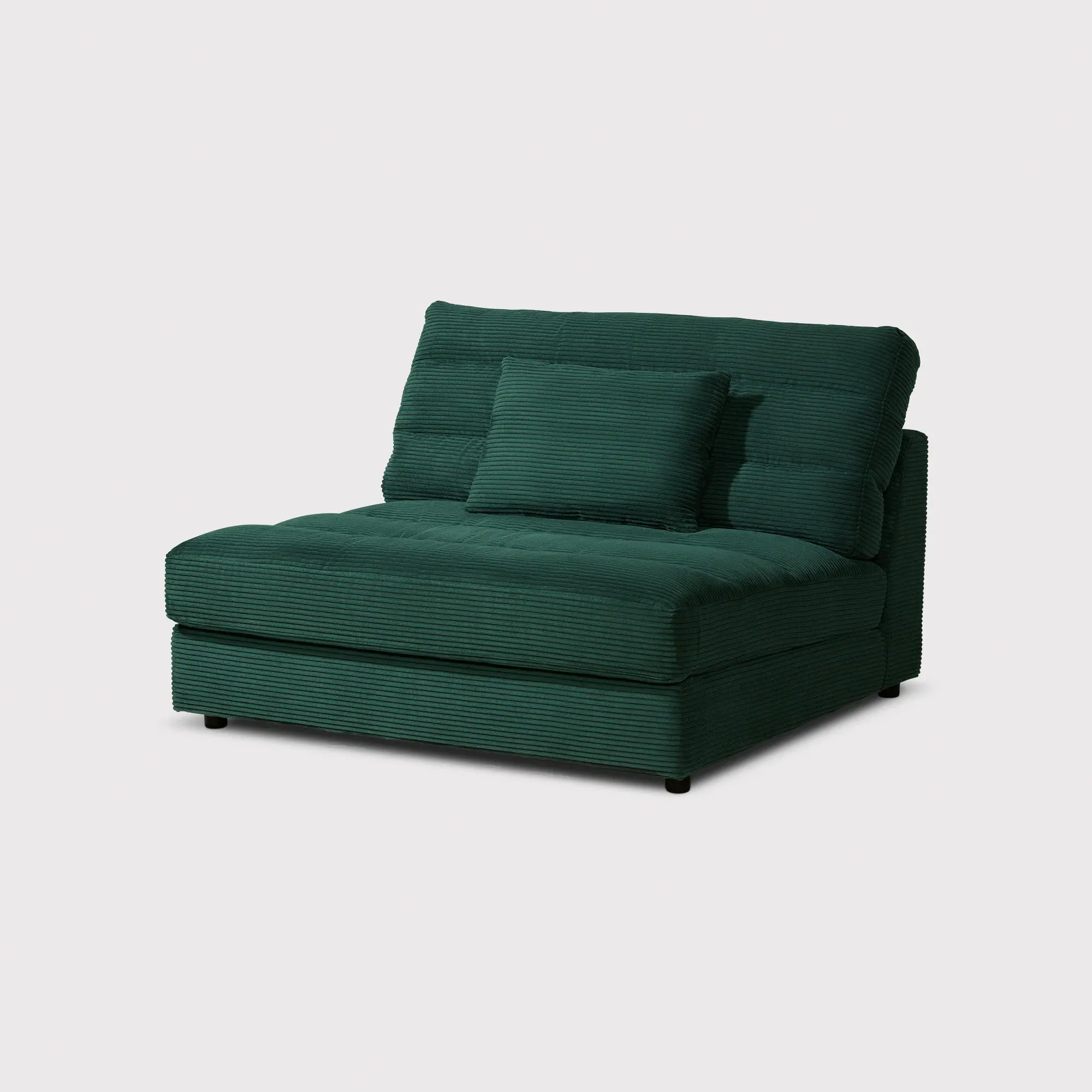Twain 1.5 Seater Chair without Armrests - Green, Fabric image