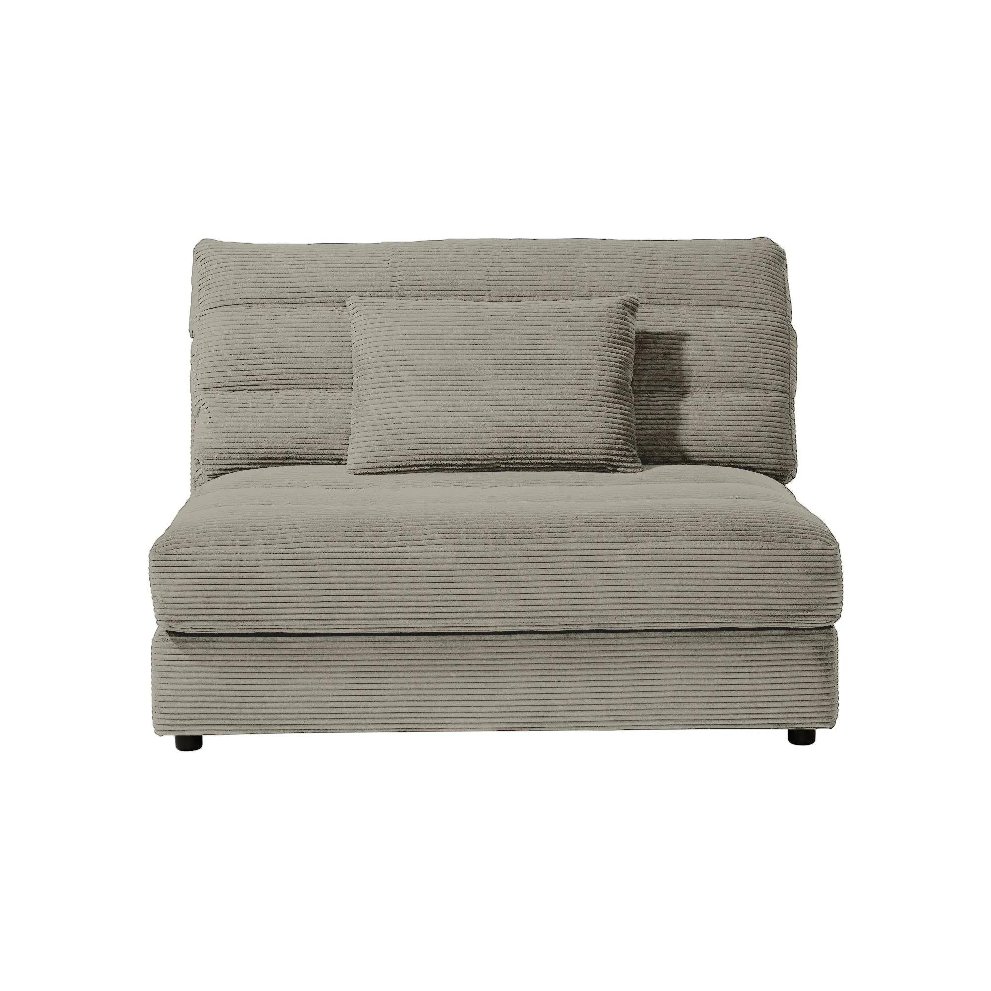 Twain 1.5 Seater Chair without Armrests - Grey, Fabric