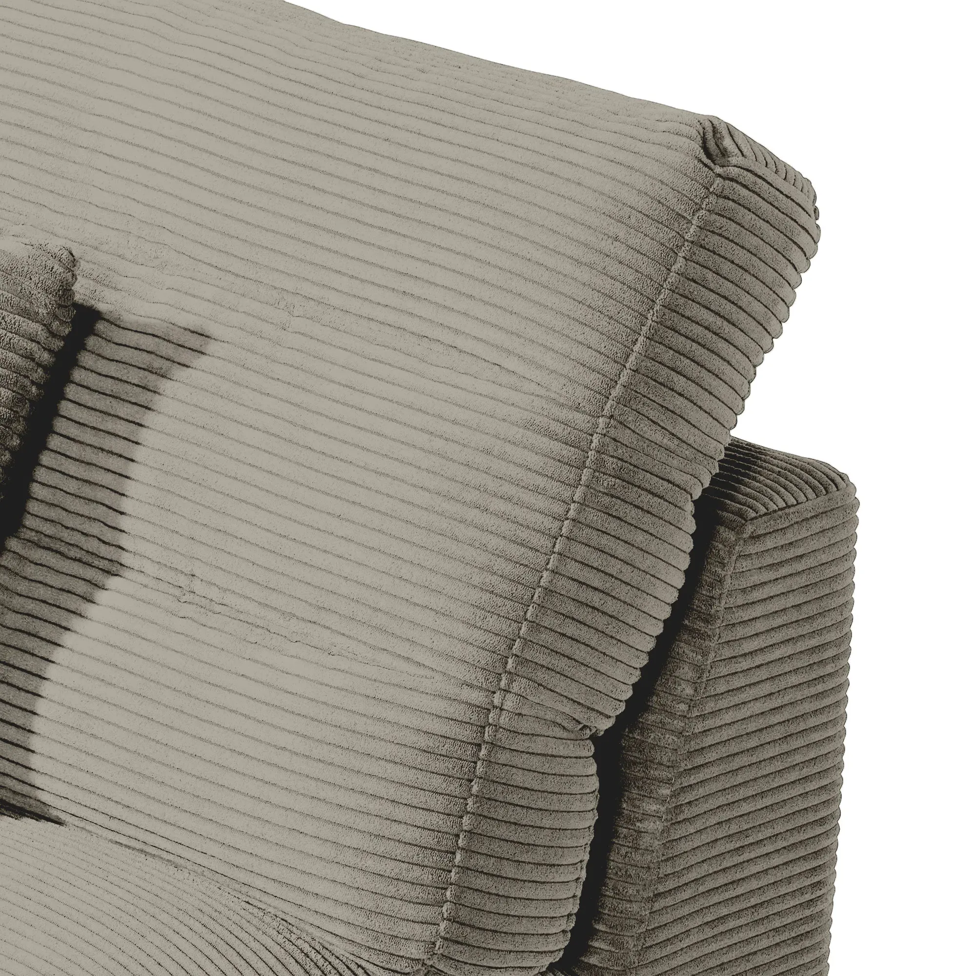 Twain 1.5 Seater Chair without Armrests - Grey, Fabric