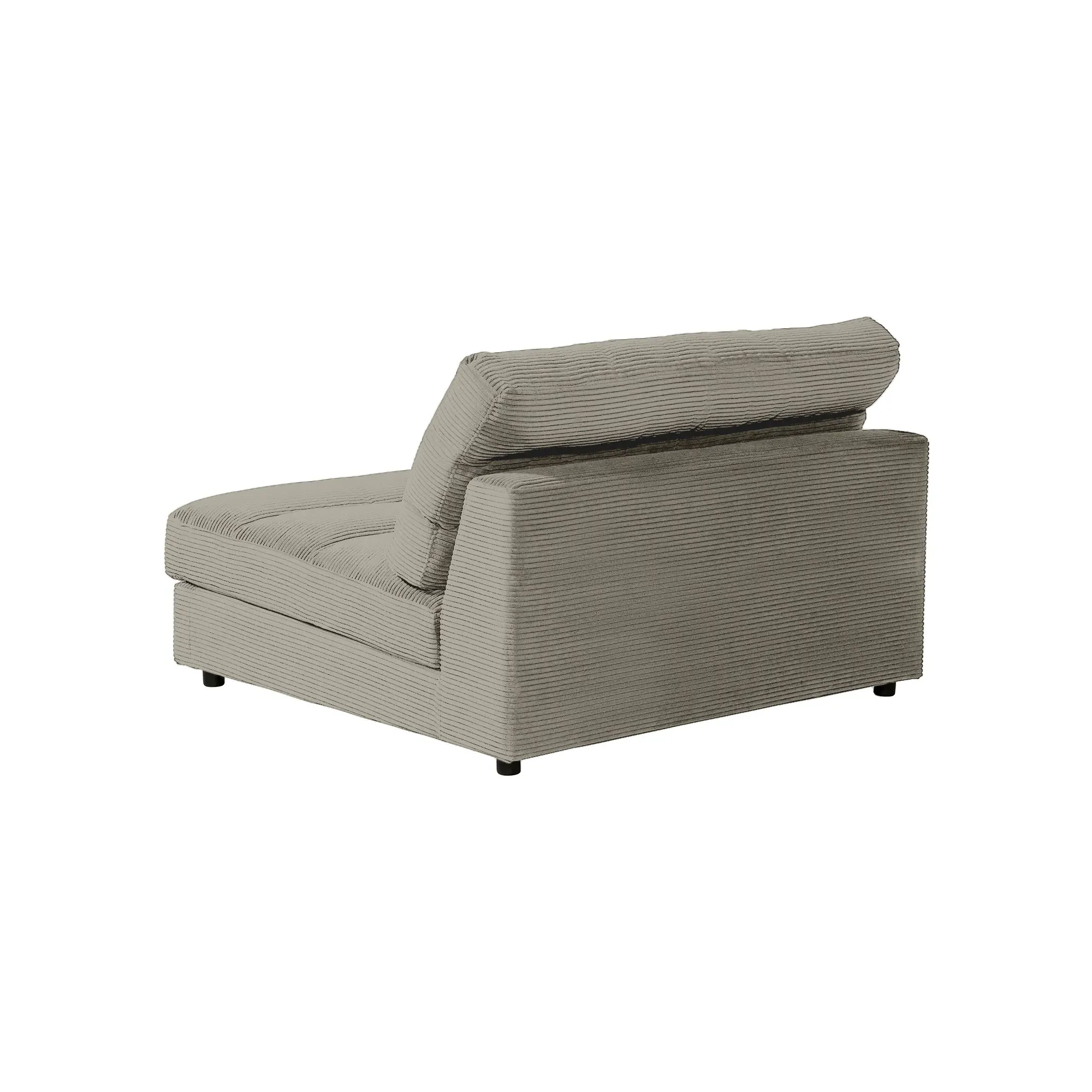 Twain 1.5 Seater Chair without Armrests - Grey, Fabric