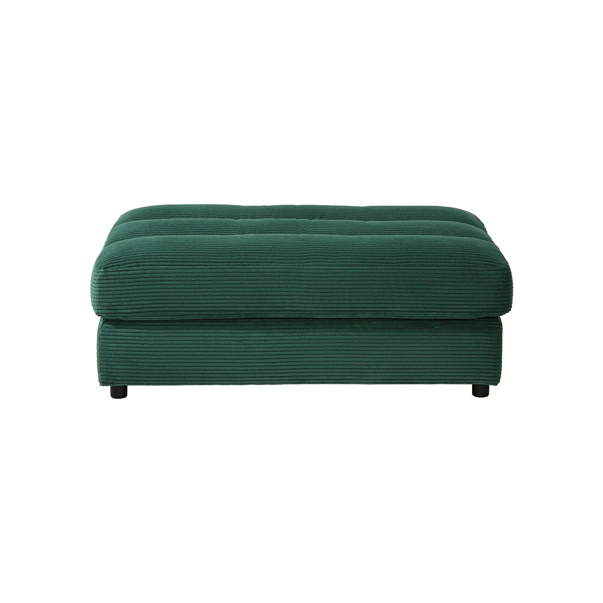 Twain Bench Stool - Green, Fabric