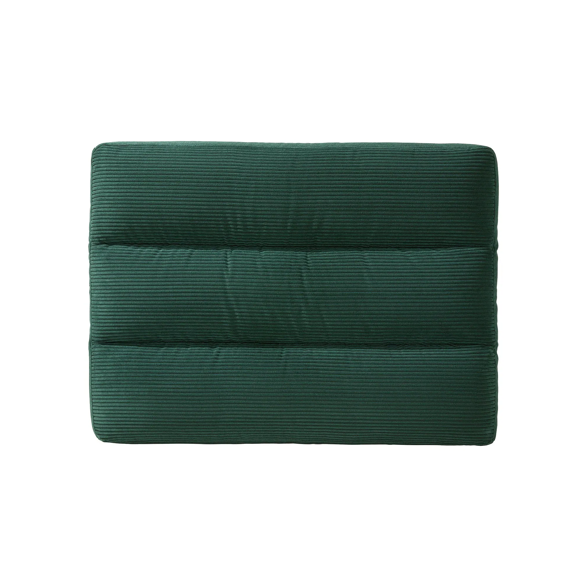 Twain Bench Stool - Green, Fabric