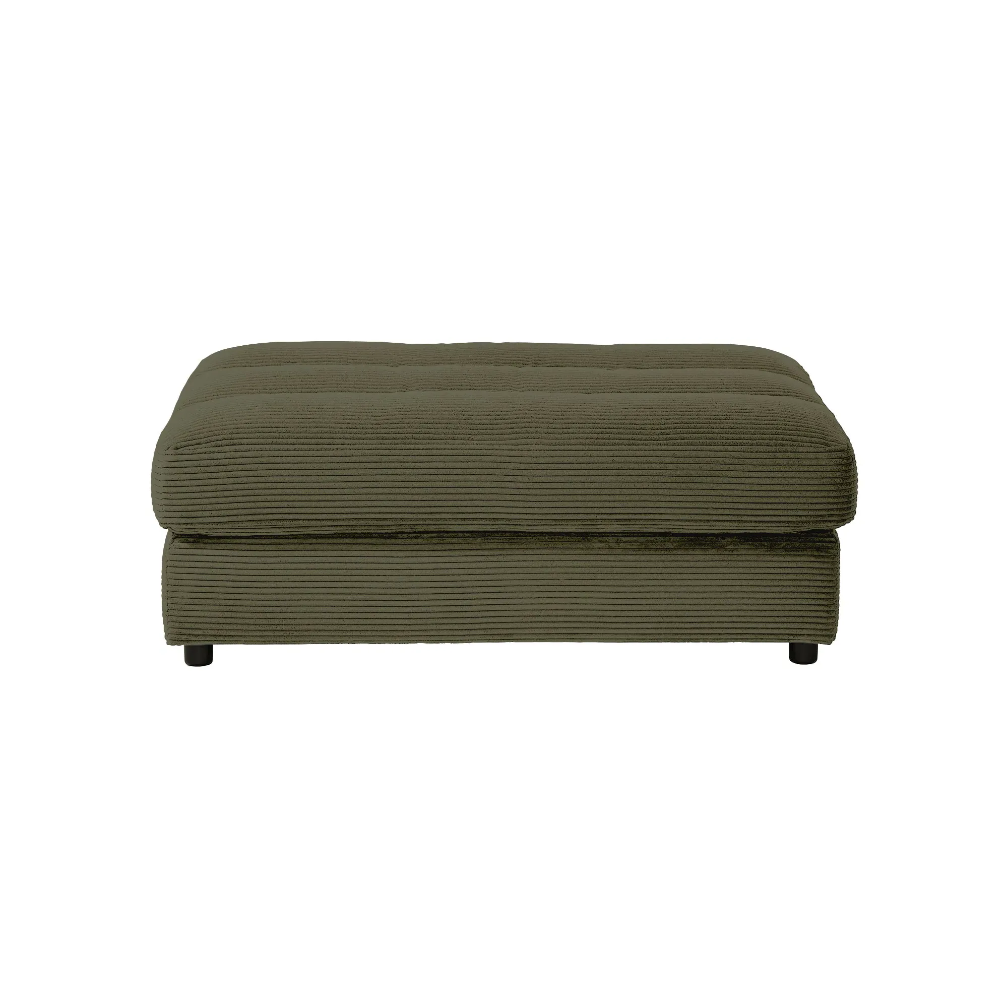 Twain Bench Stool - Green, Fabric