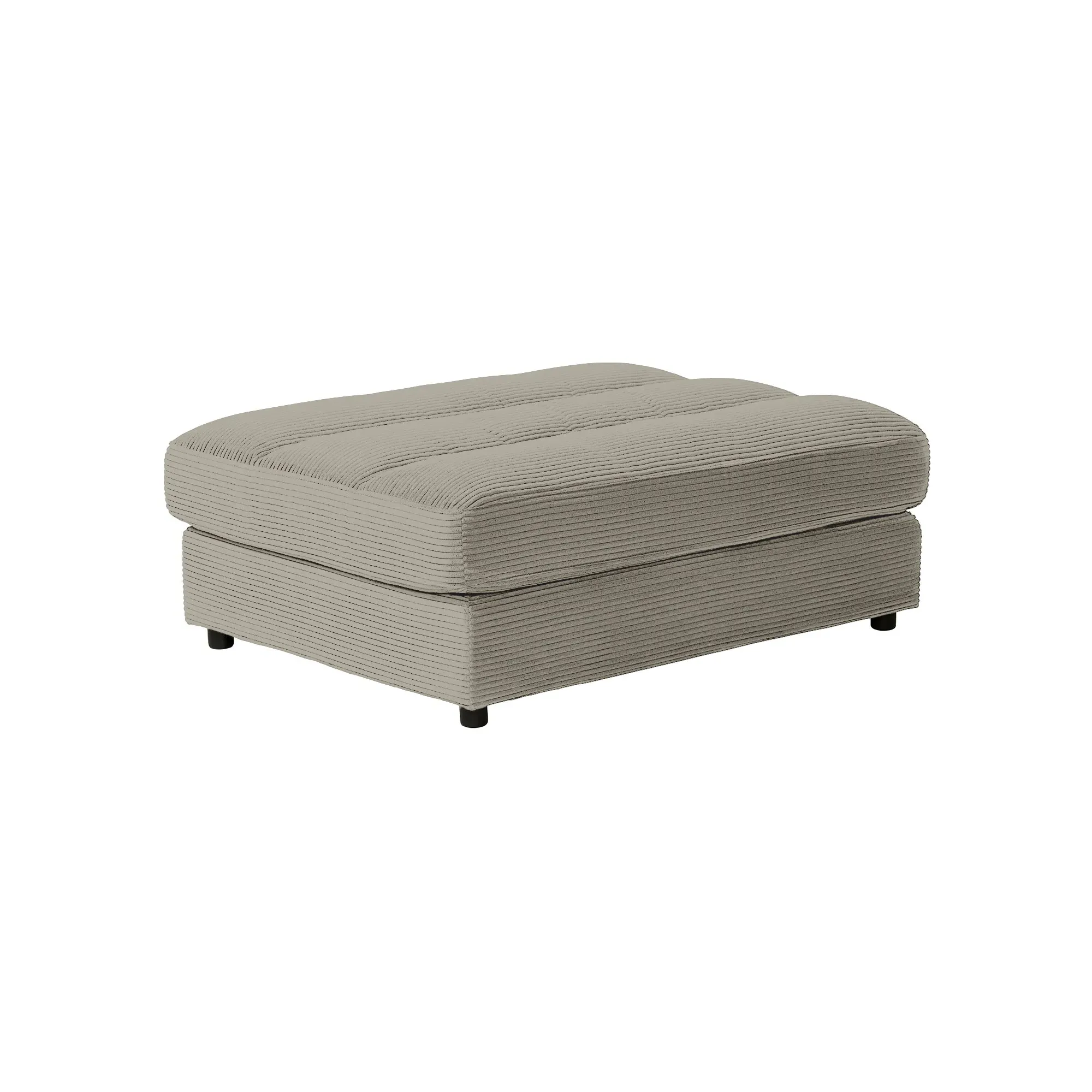 Twain Bench Stool - Grey, Fabric