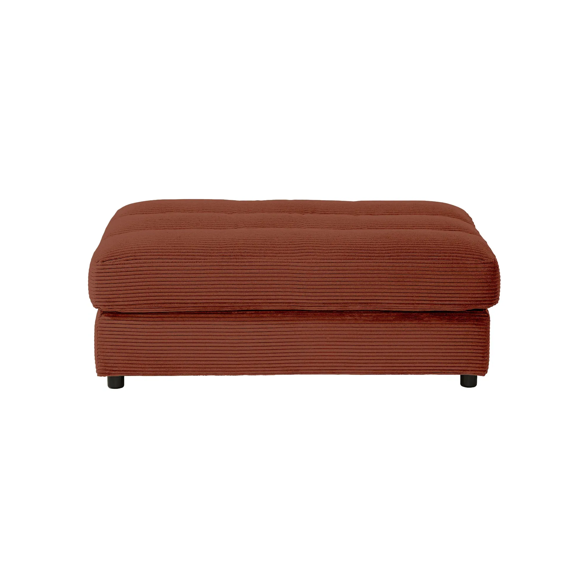 Twain Bench Stool - Red, Fabric