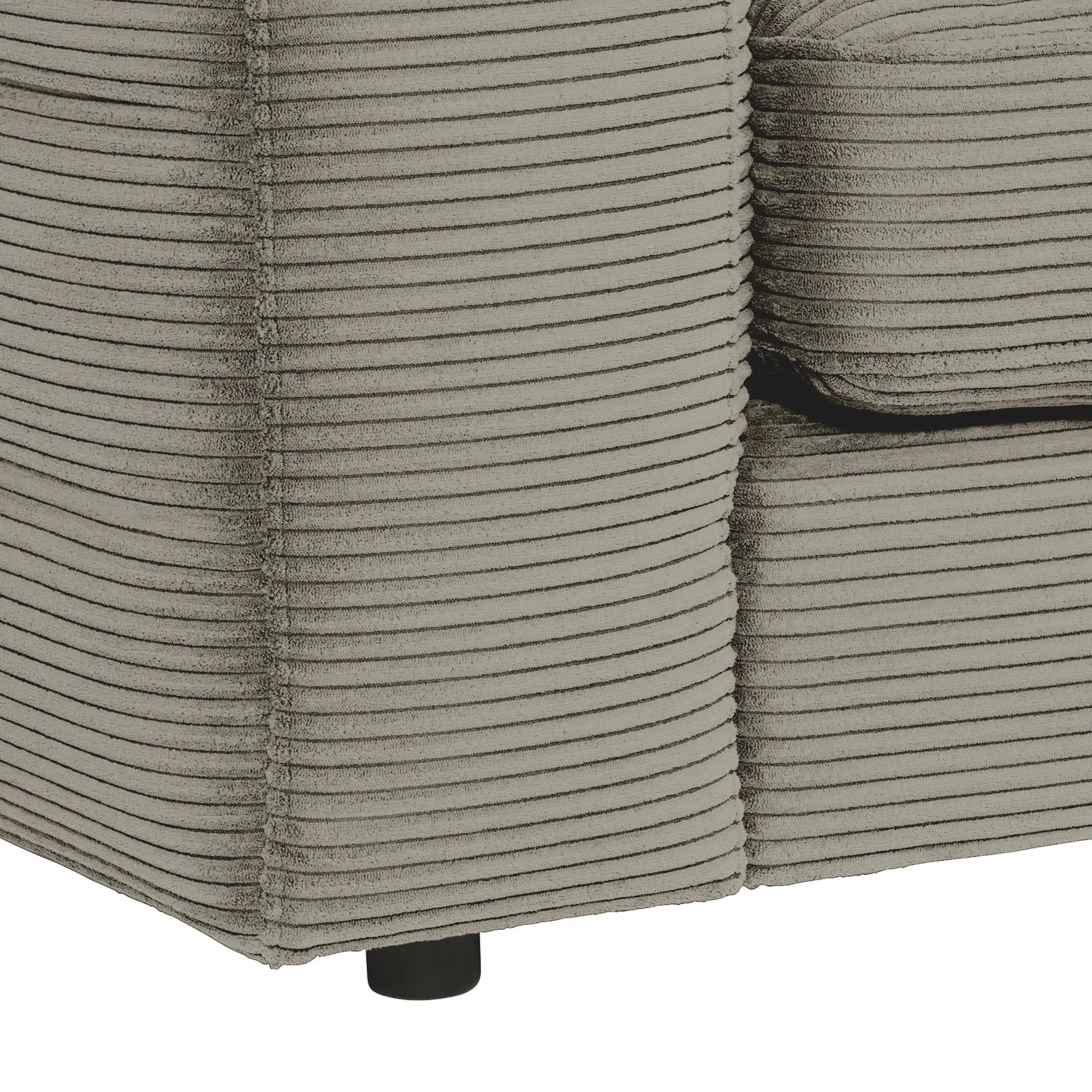 Twain Chaise Corner Sofa Left - Grey, Fabric