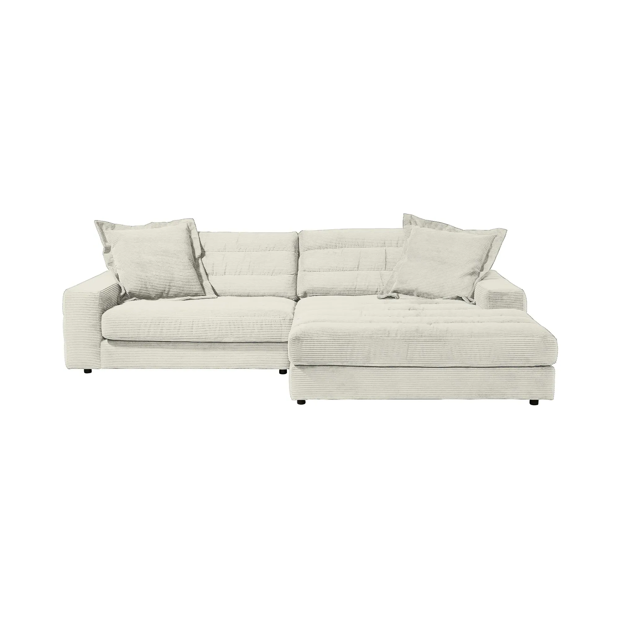 Twain Chaise Corner Sofa Left - Grey, Fabric