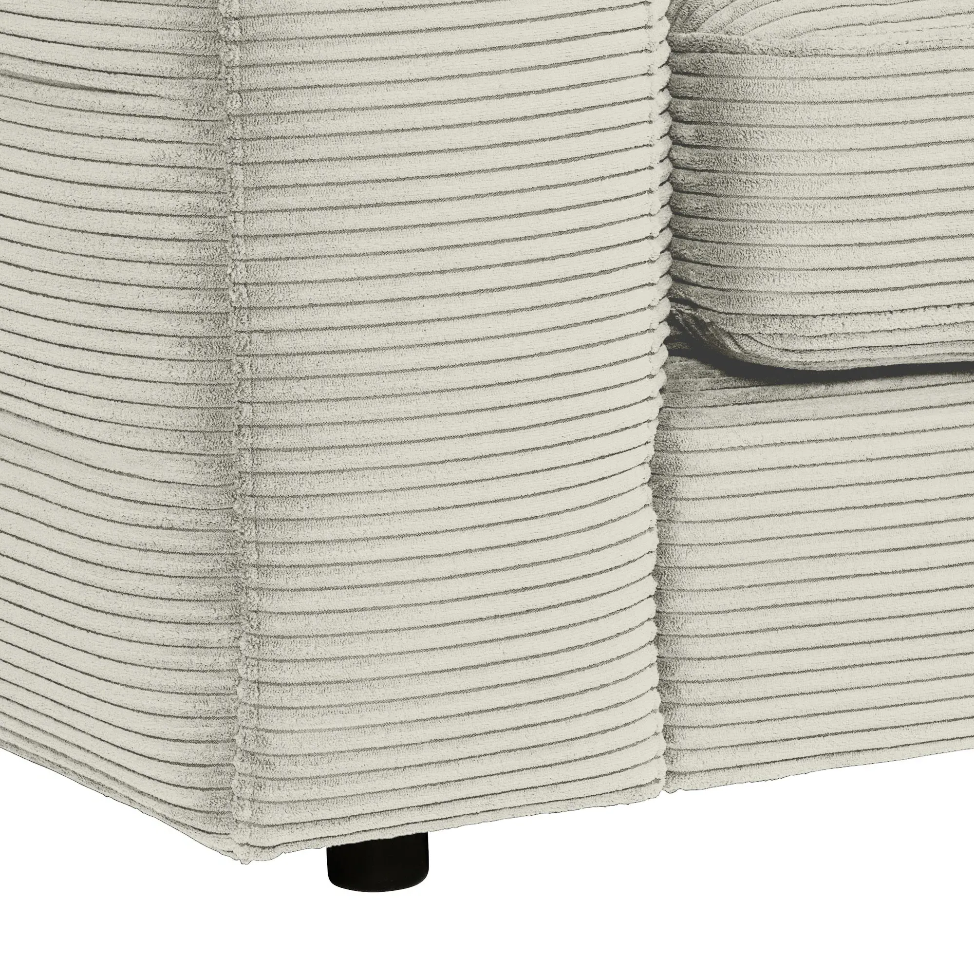 Twain Chaise Corner Sofa Left - Grey, Fabric