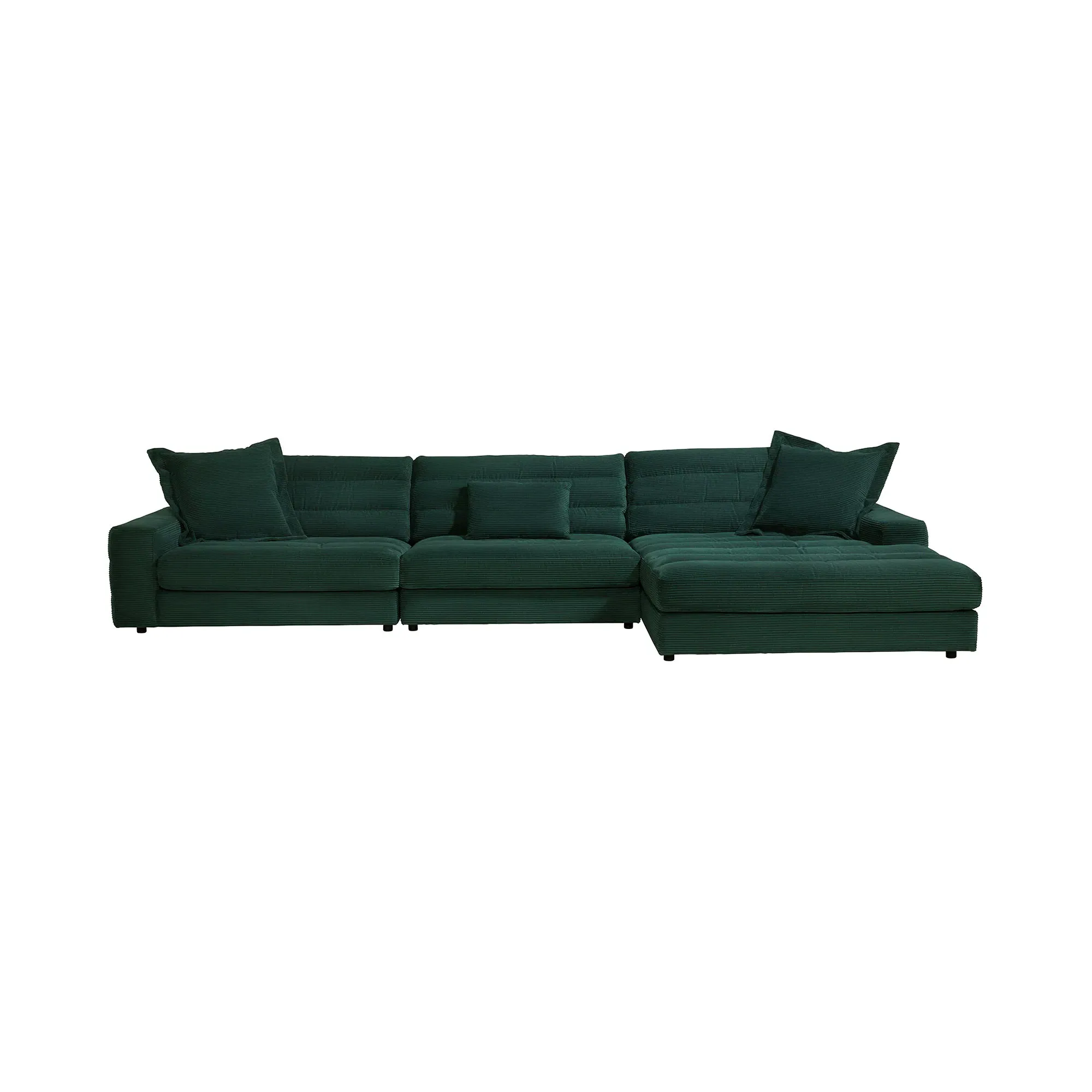 Twain L-Shaped Corner Sofa with Chaise - Fabric
