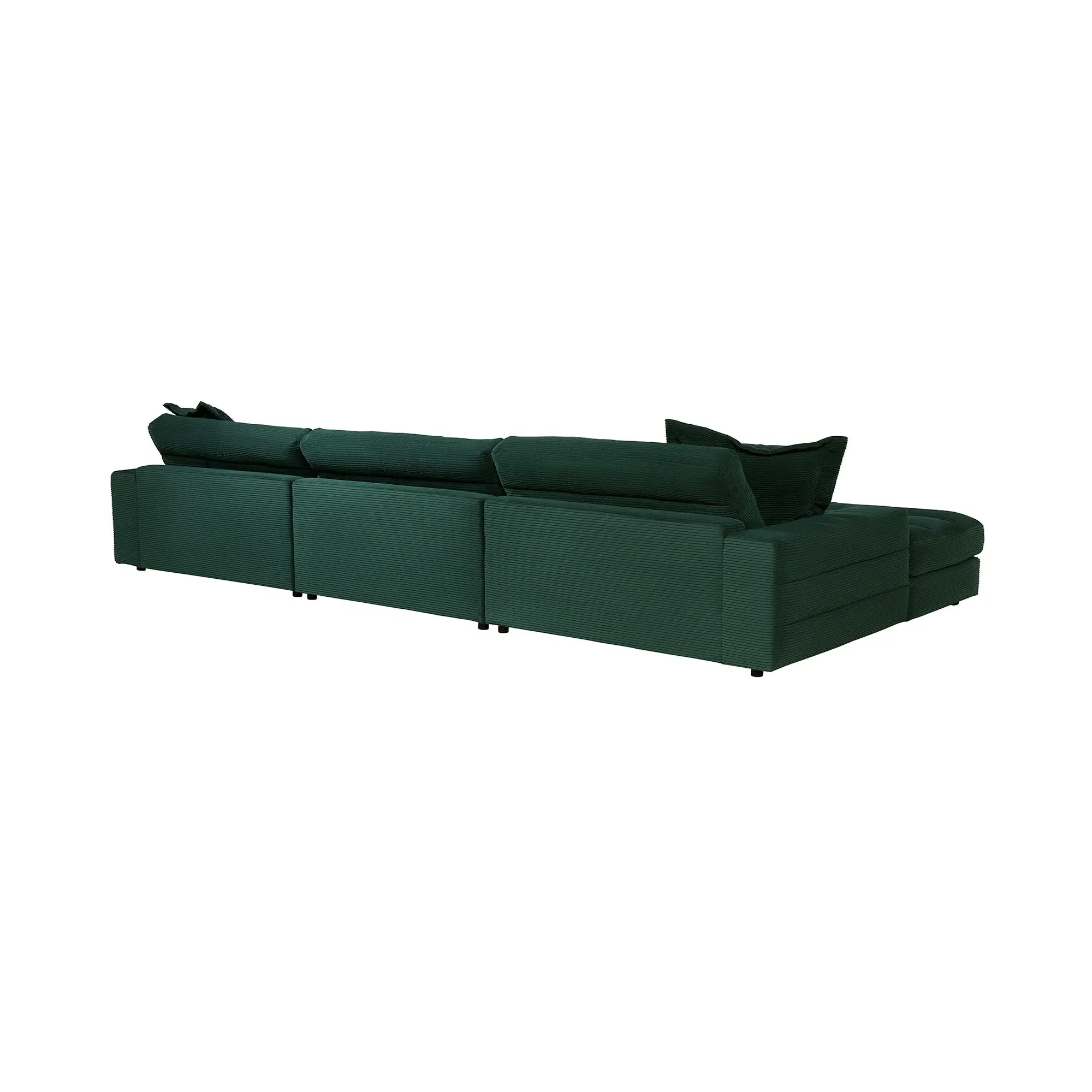 Twain Large Chaise Corner Sofa Right with Scatters - Fabric