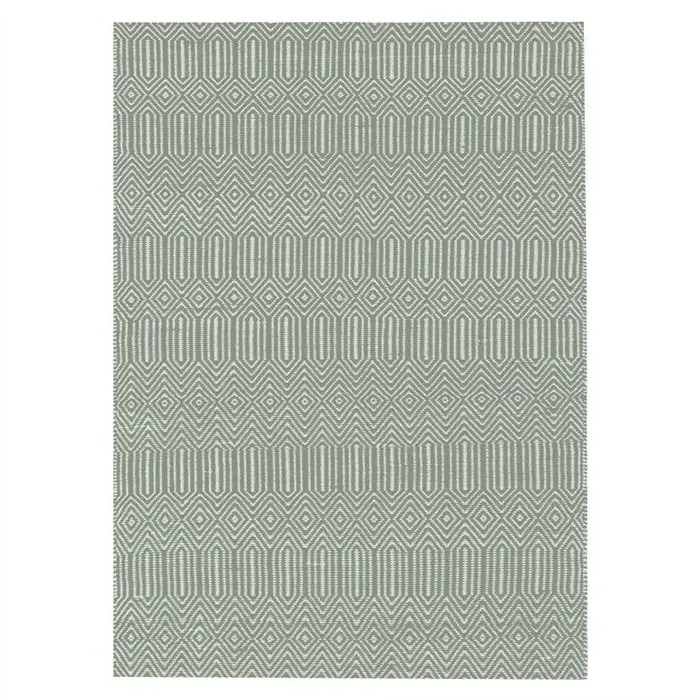 Twine Square Rug - Duck Egg, Cotton Blend