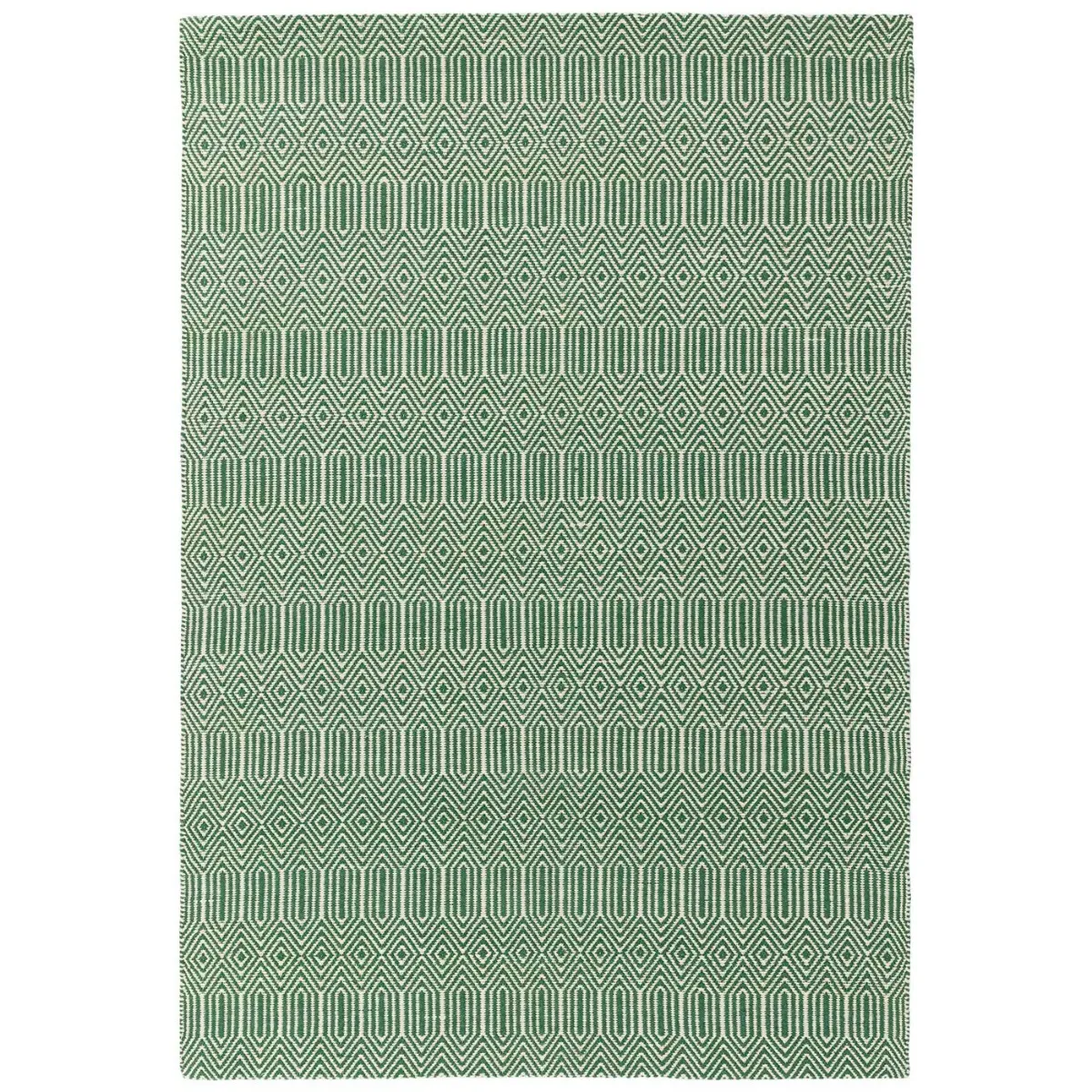 Twine Square Rug - Green, Cotton Blend
