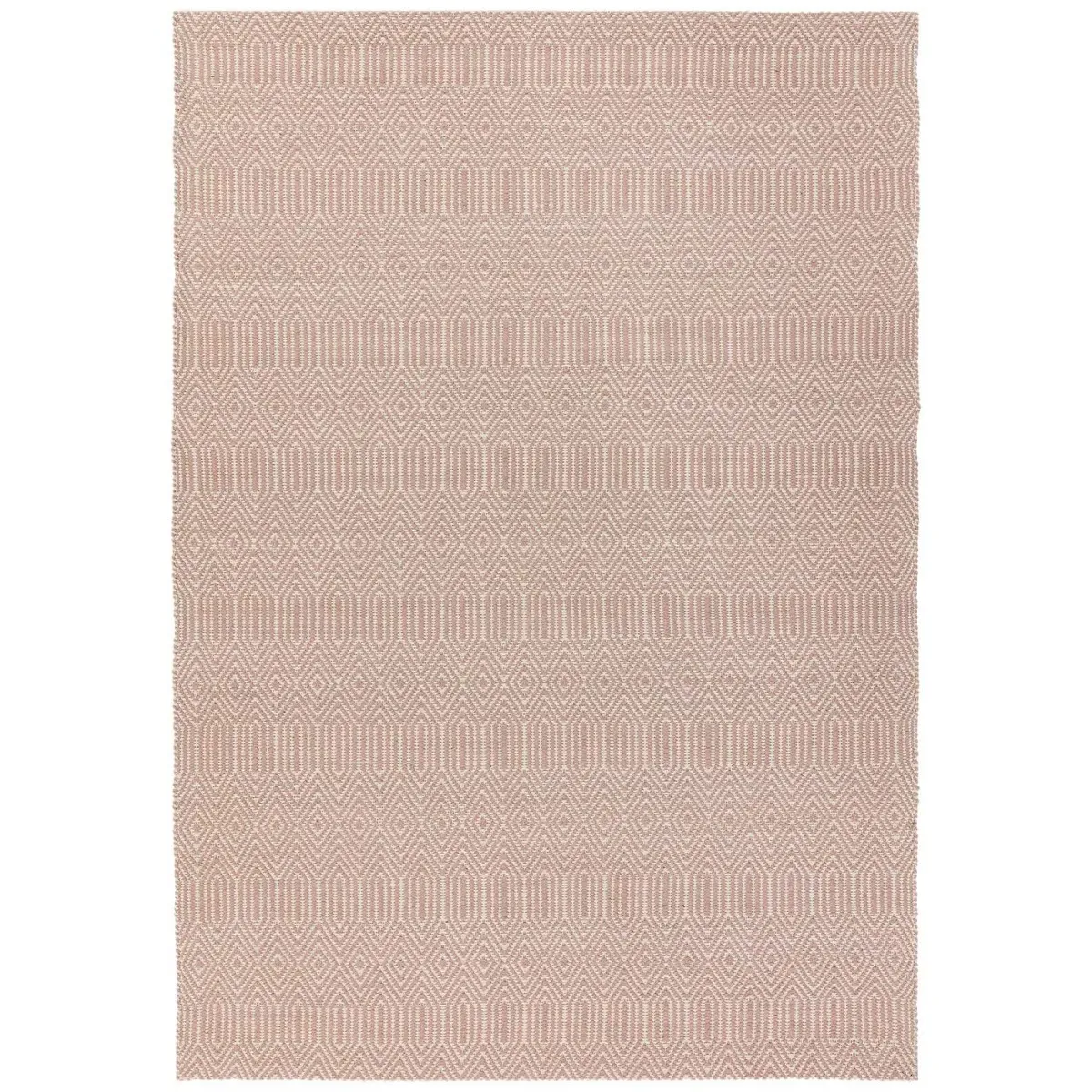 Twine Square Rug - Pink, Cotton Blend