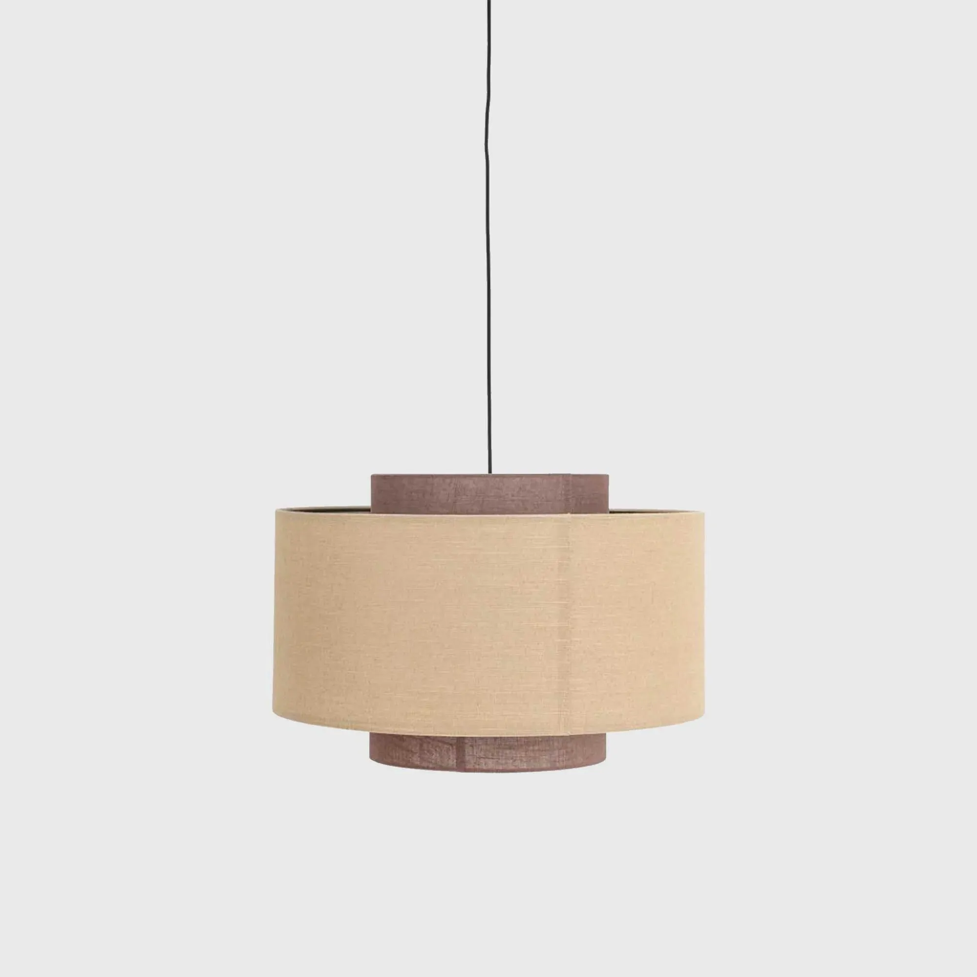 Two Tier Pendant Light - Neutral, Linen image