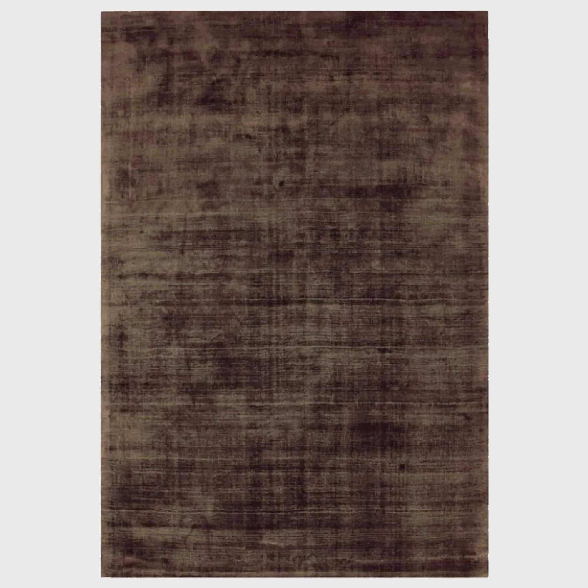 Tyde Chocolate Square Rug - Brown, Viscose image