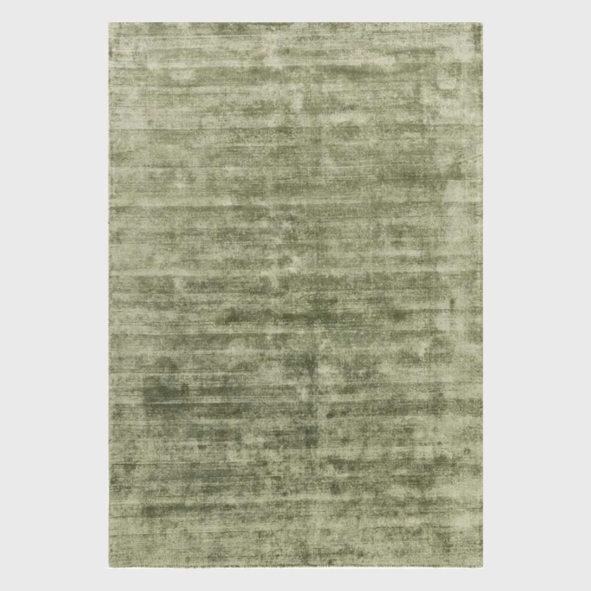 Tyde Sage Square Rug - Green, Viscose
