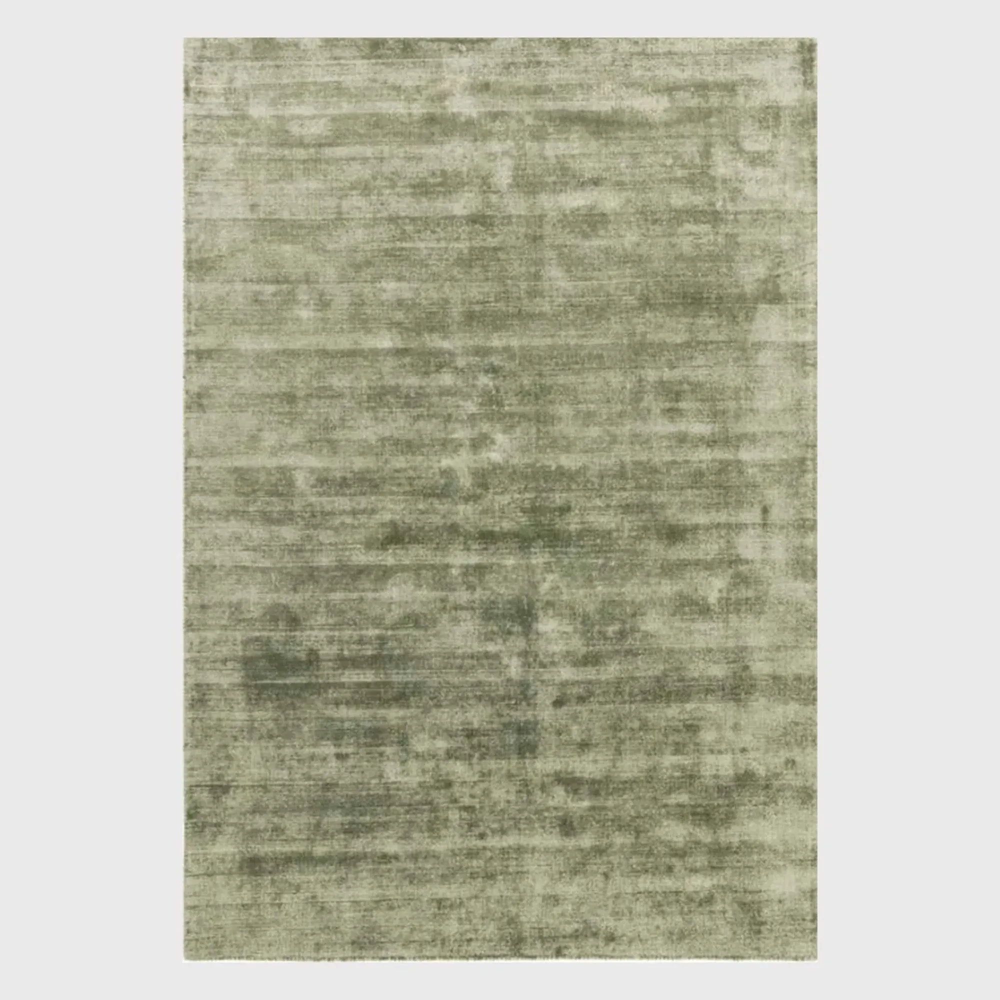 Tyde Sage Square Rug - Green, Viscose