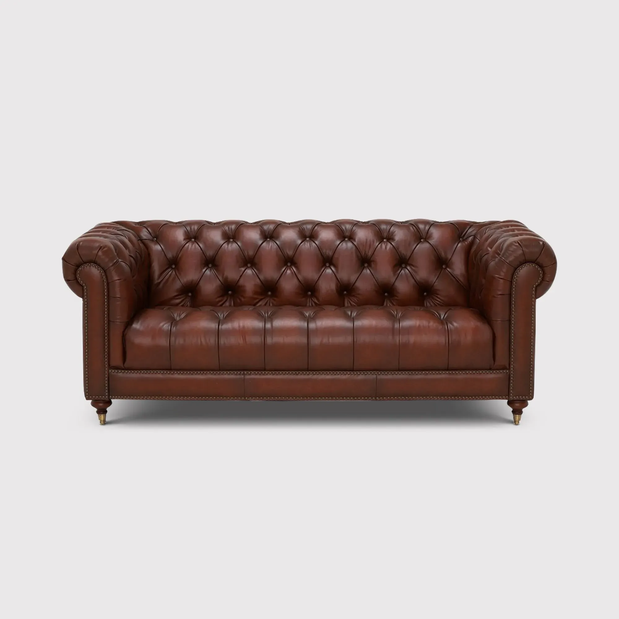 Ullswater 3-Seater Chesterfield Sofa - Brown, Leather