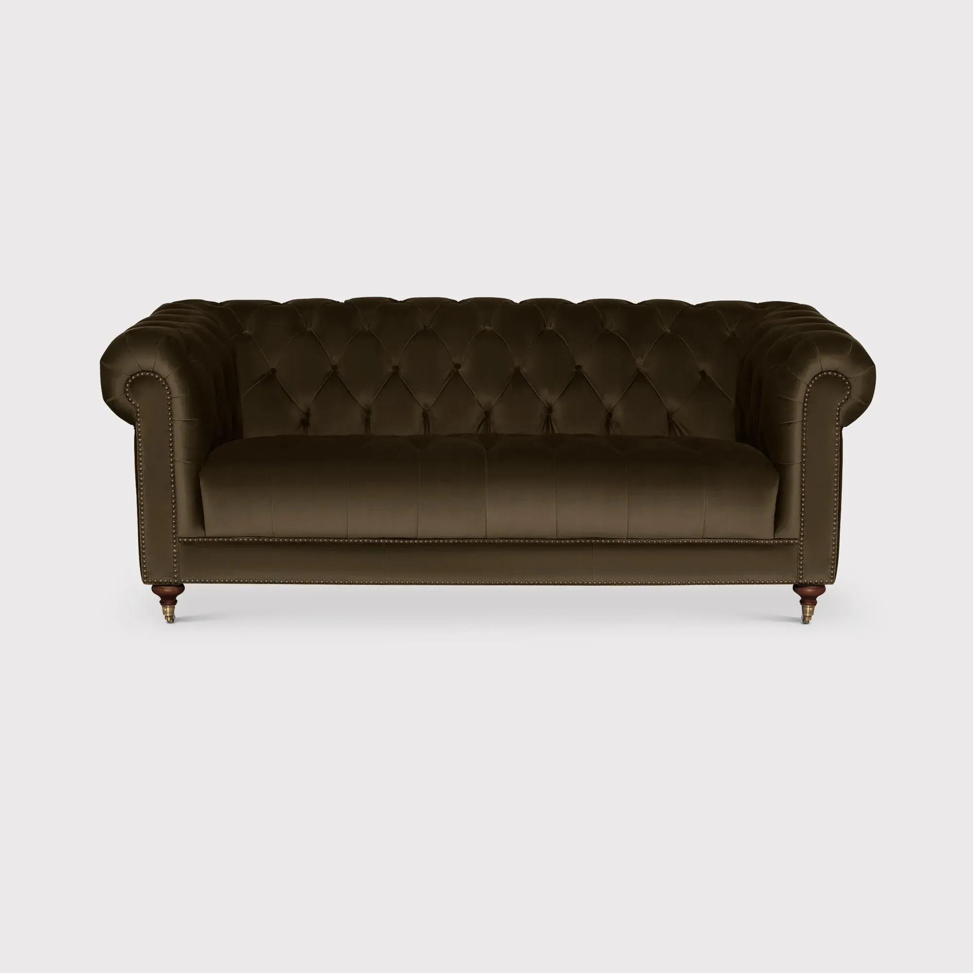 Ullswater 3-Seater Chesterfield Sofa - Green, Velvet image