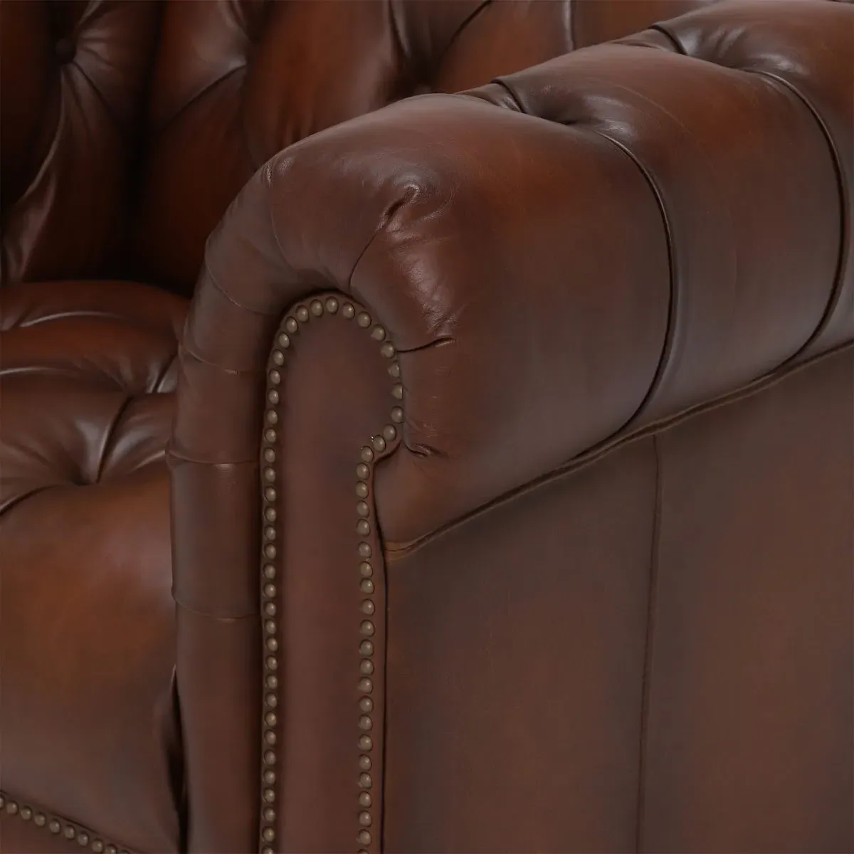 Ullswater Club Armchair - Brown, Leather