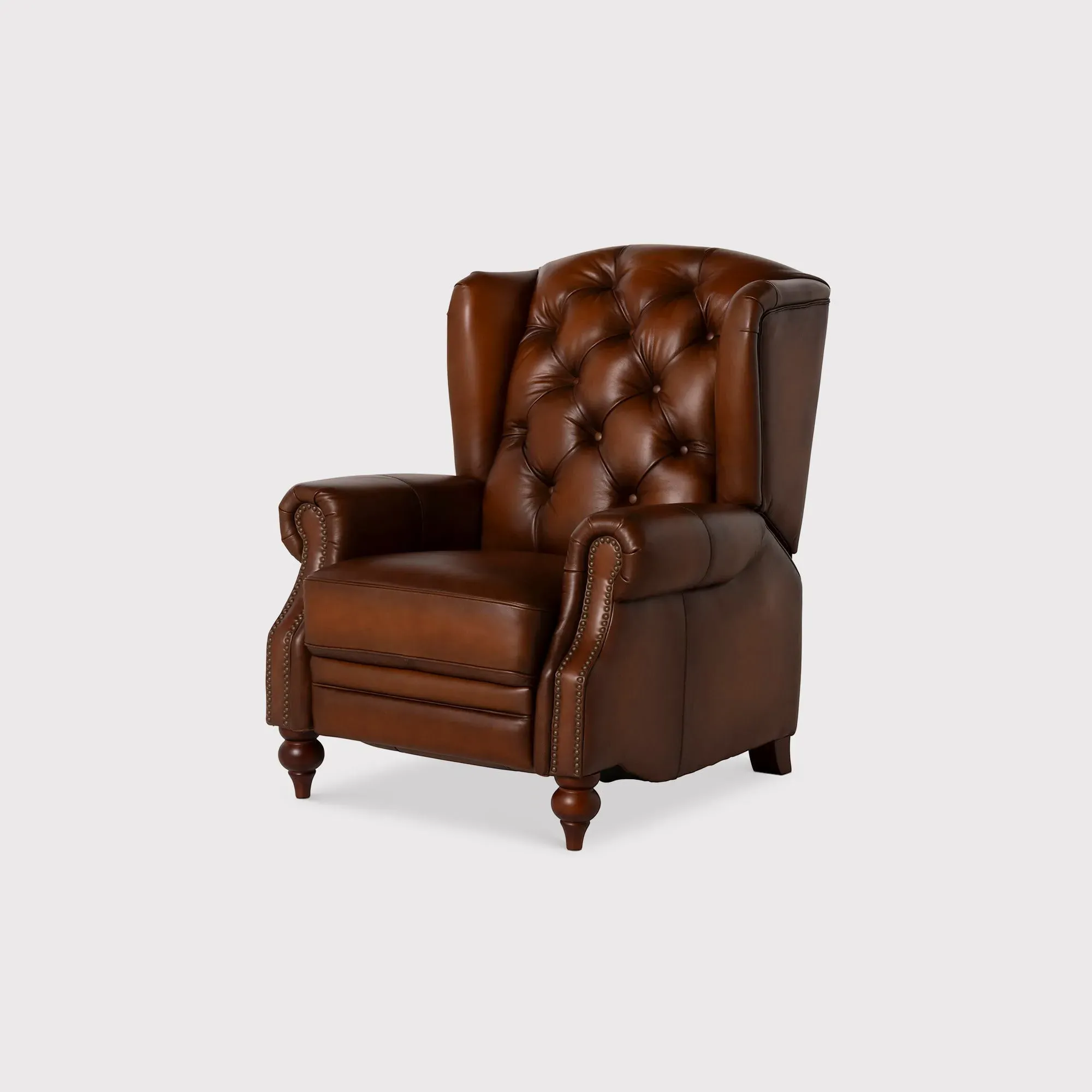 Ullswater Power Reclining Wing Chair - Brown Leather