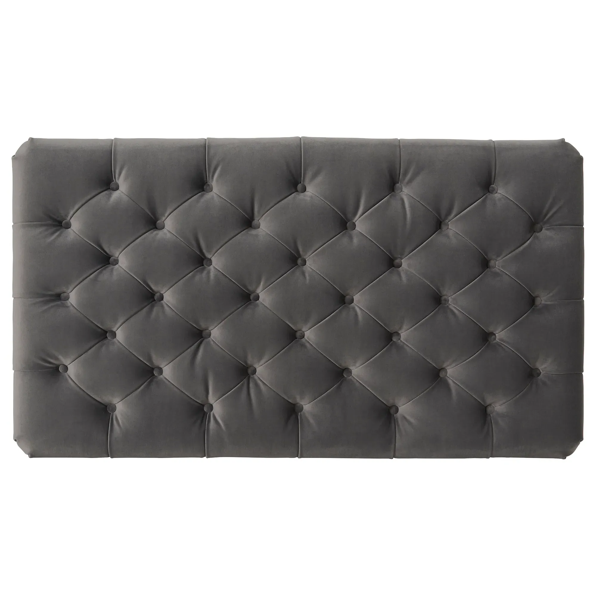 Ullswater Rectangular Footstool - Velvet