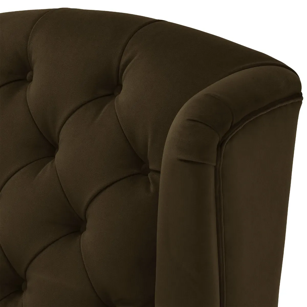 Ullswater Wing Chair - Green, Velvet