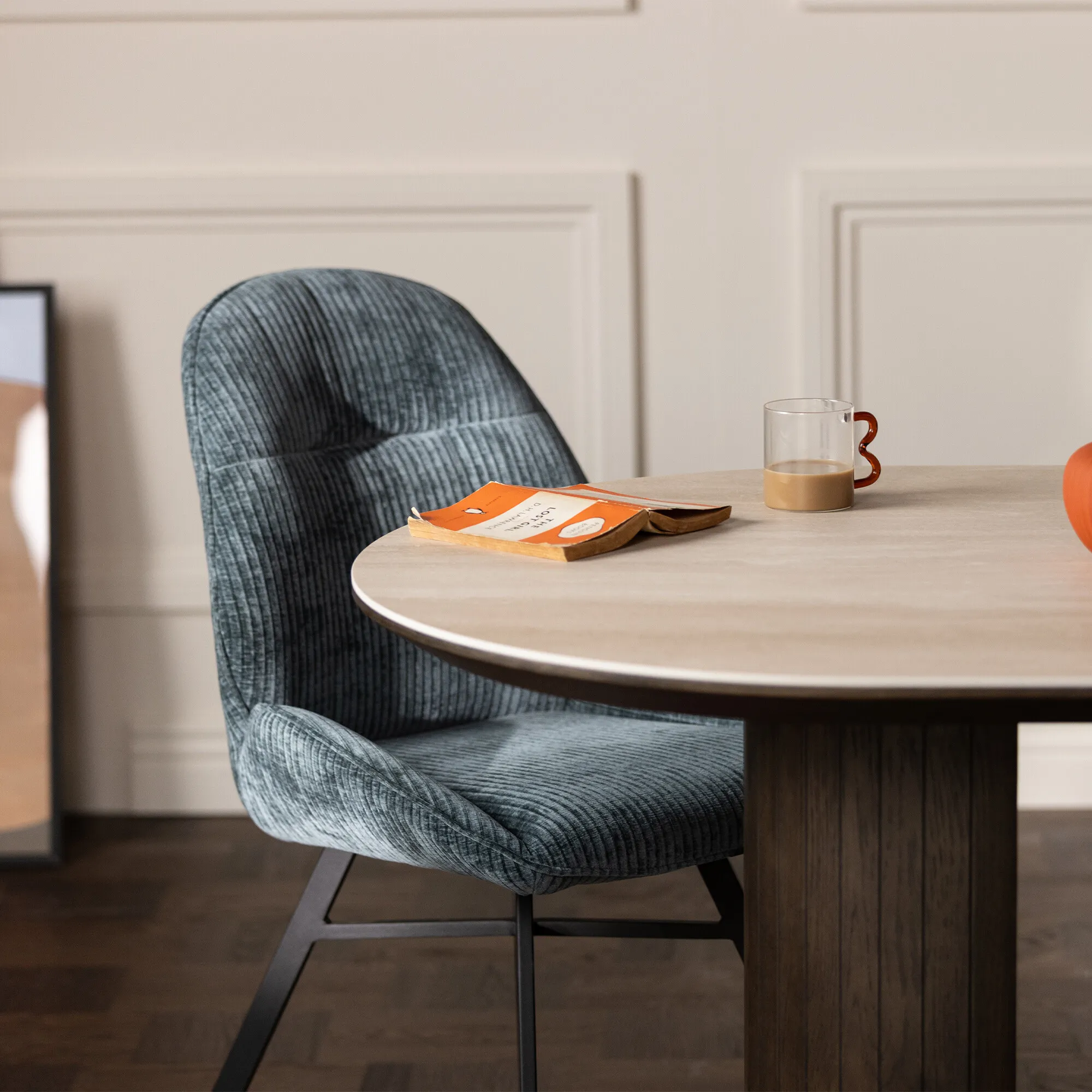 Ulza Dining Chair - Blue, Fabric