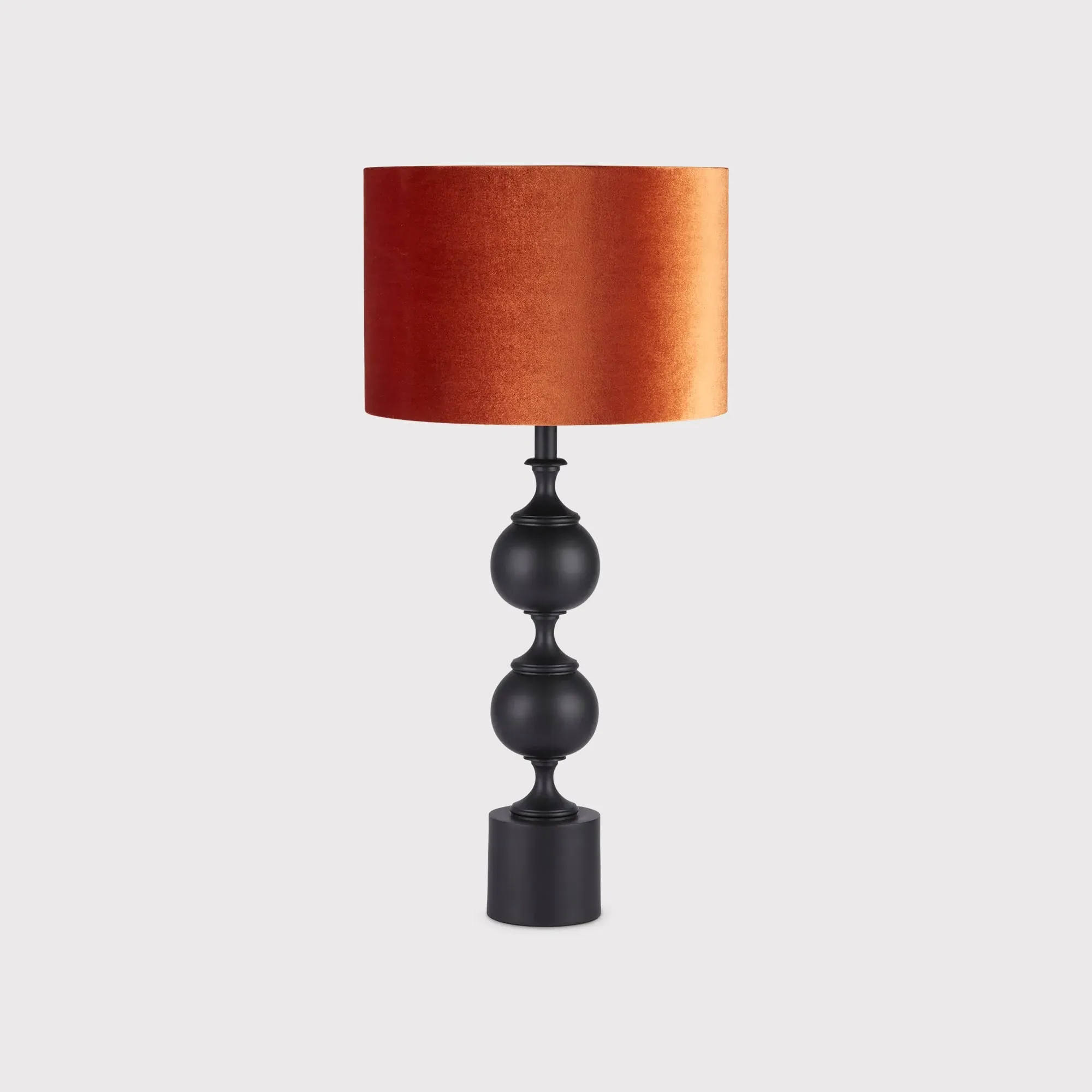 Velvet Terra Table Lamp - Orange, Metal