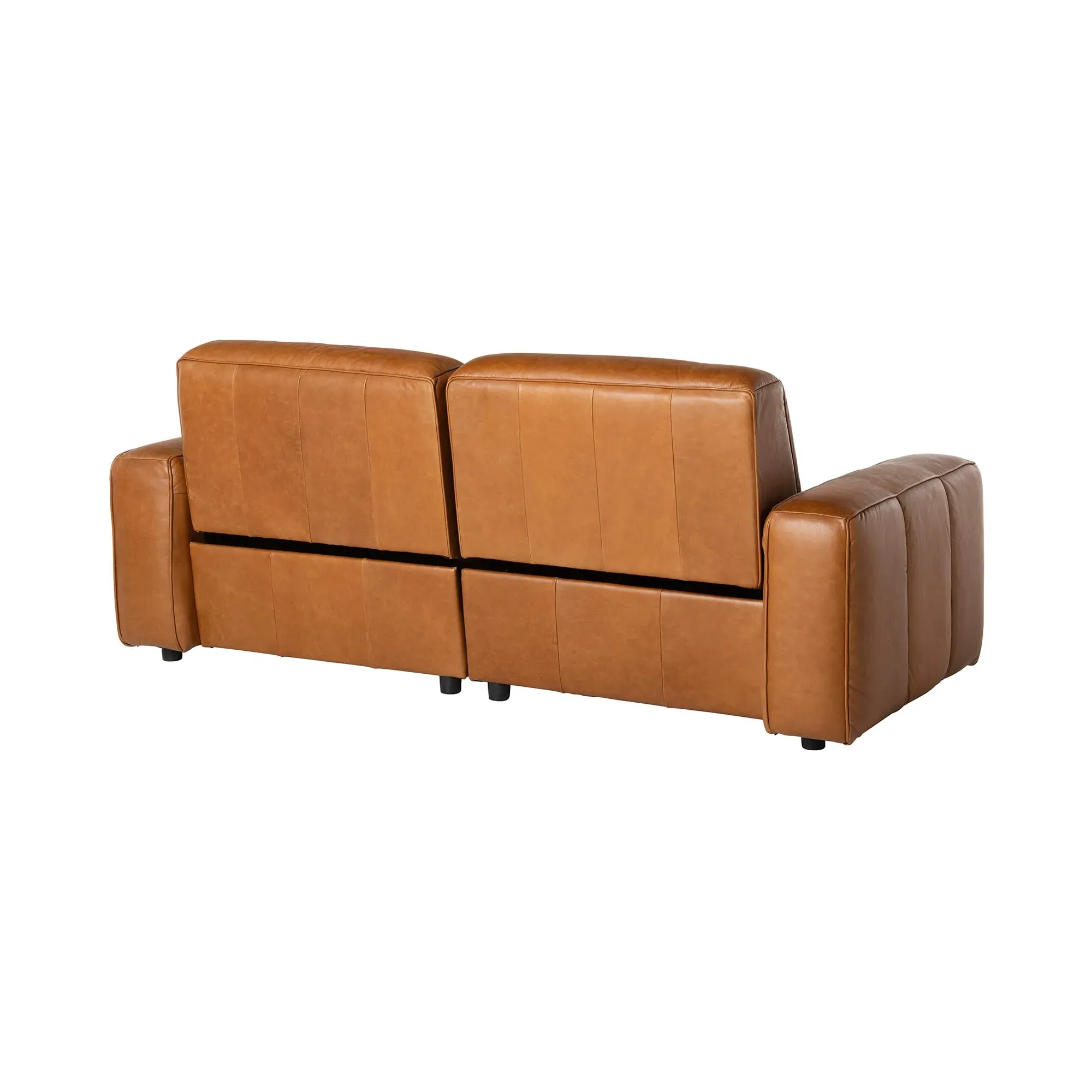 Ventura 3-Seater Reclining Sofa - Brown, Leather