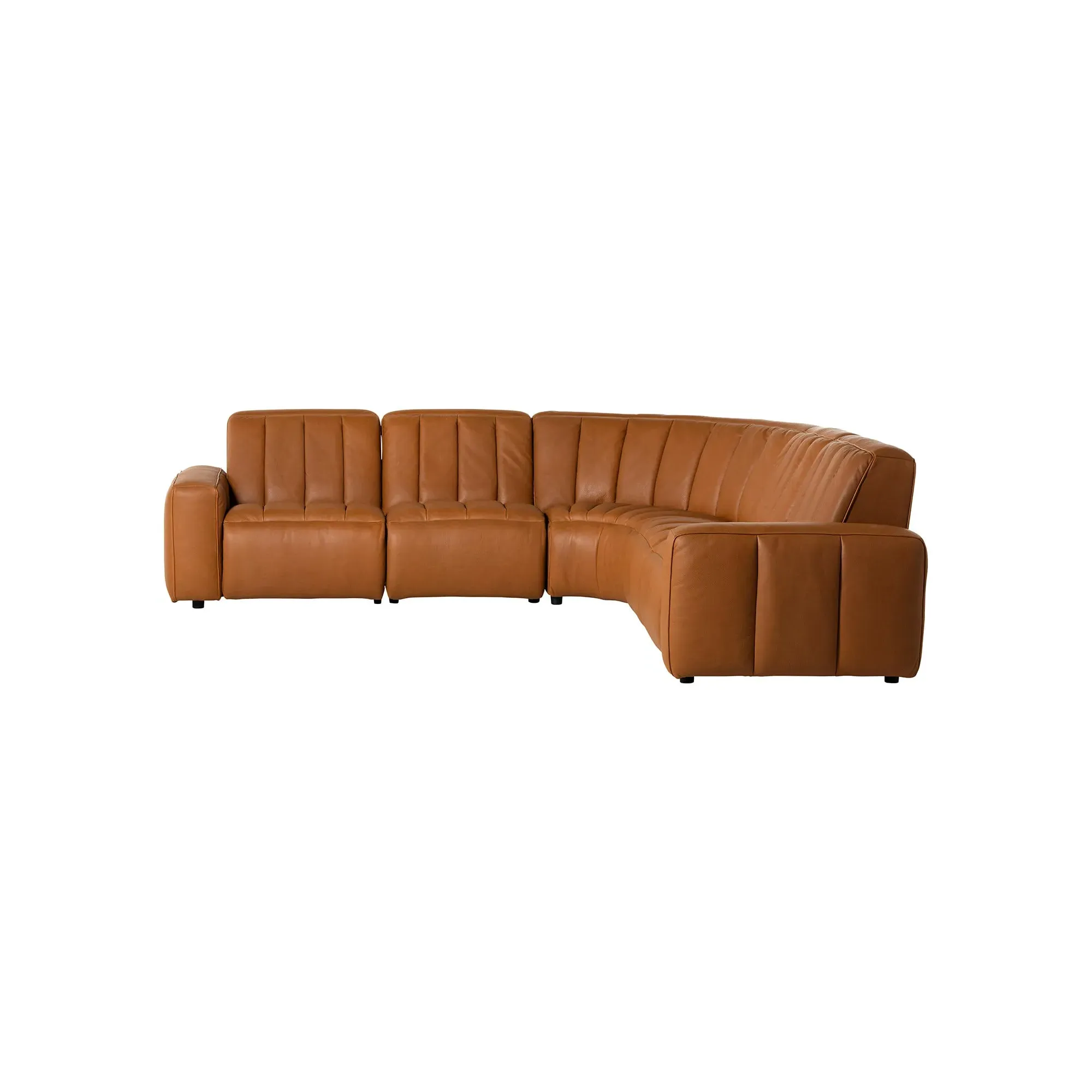 Ventura Modular Corner Recliner Sofa - Brown, Leather