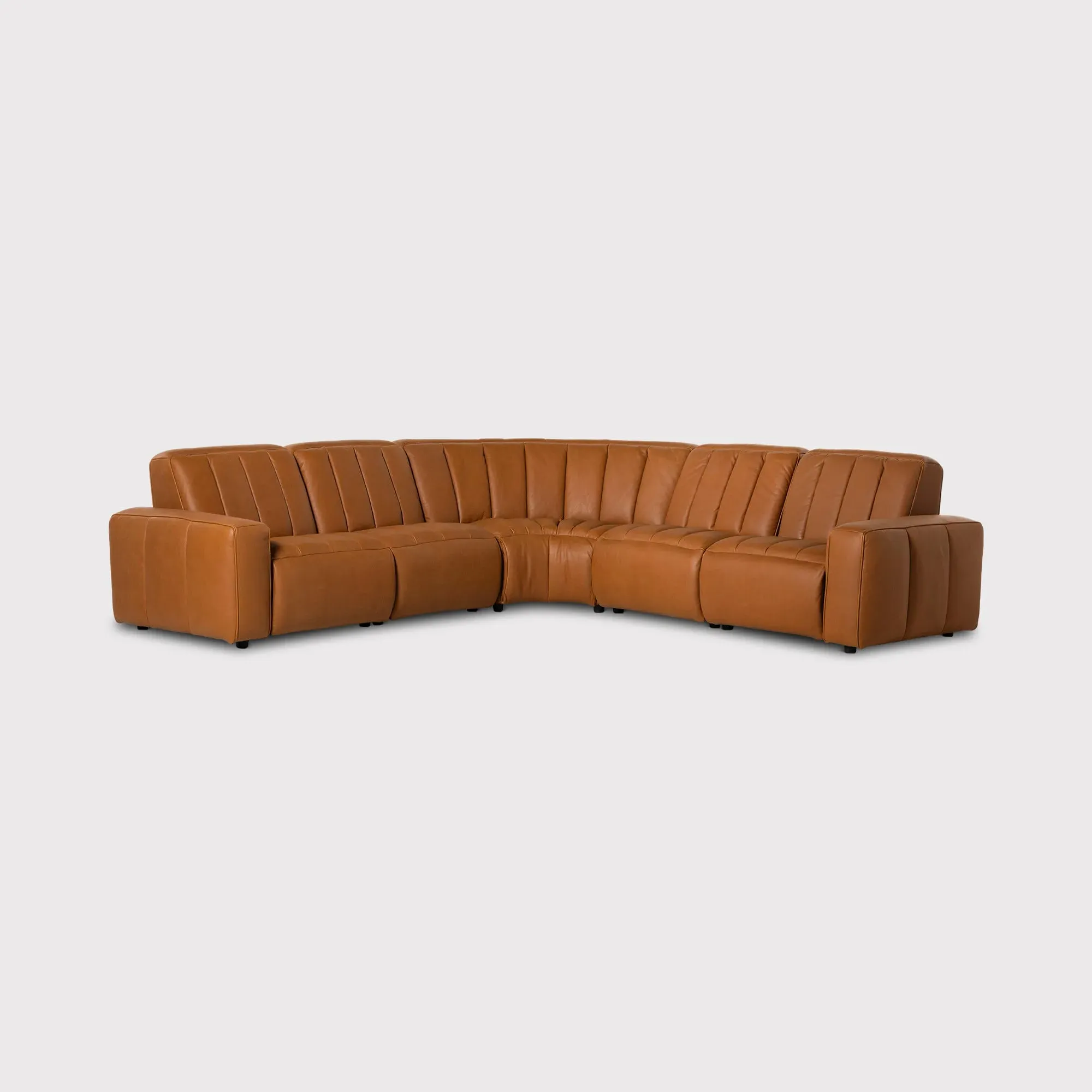 Ventura Modular Corner Recliner Sofa - Brown, Leather image