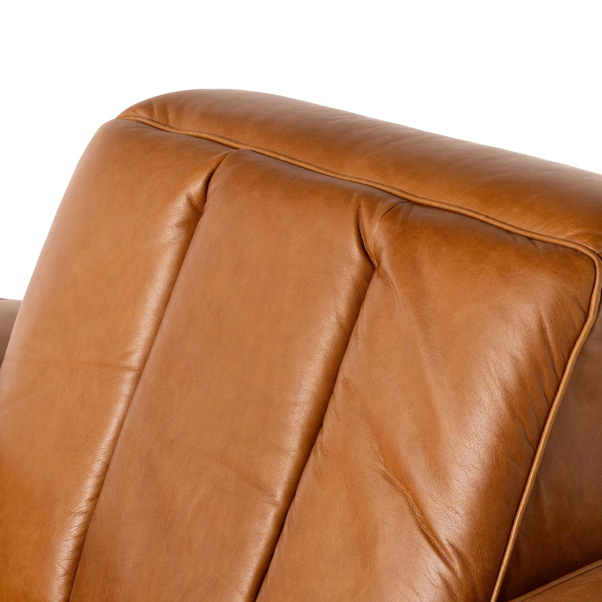 Ventura Reclining Snuggler Chair - Brown, Leather