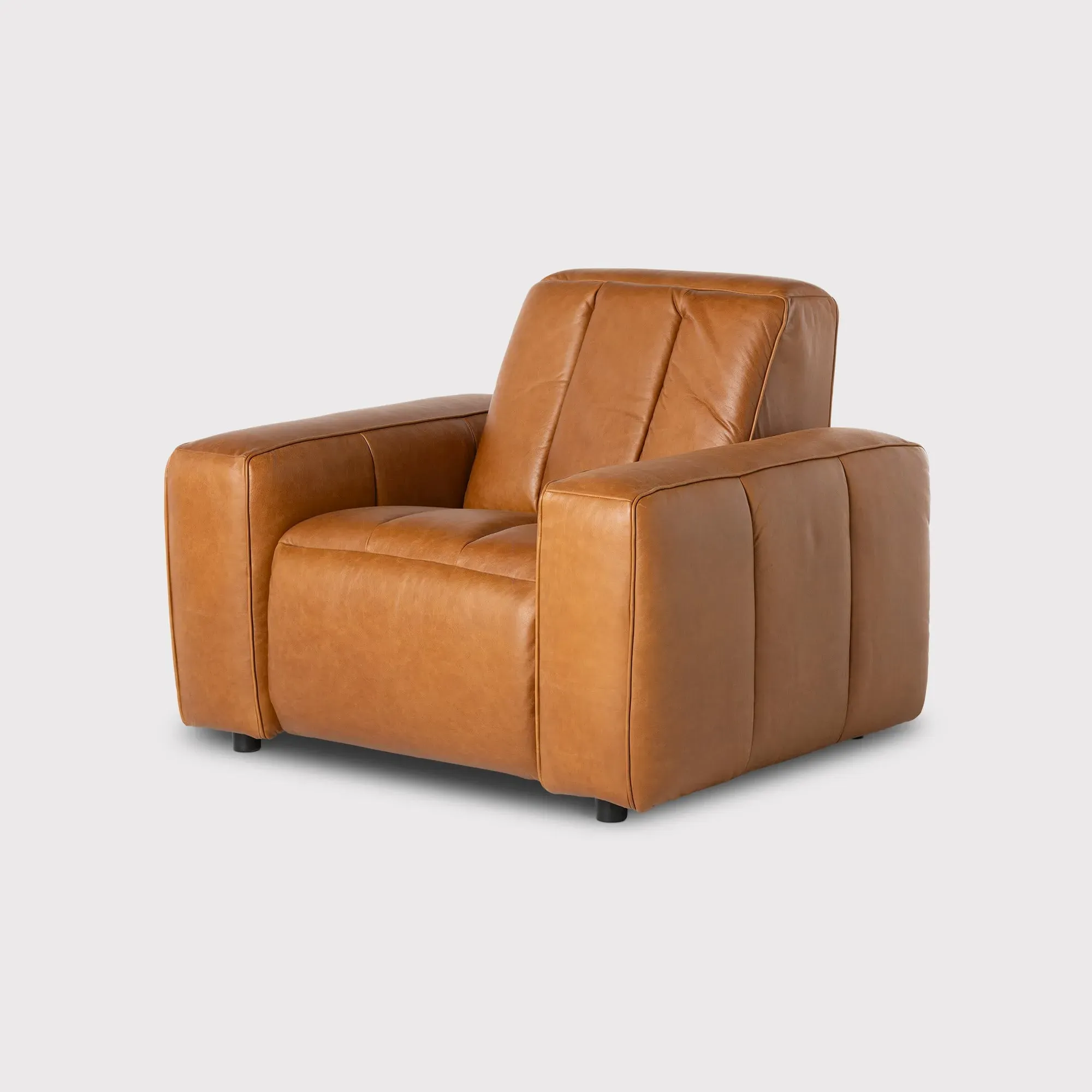 Ventura Reclining Snuggler Chair - Brown, Leather image