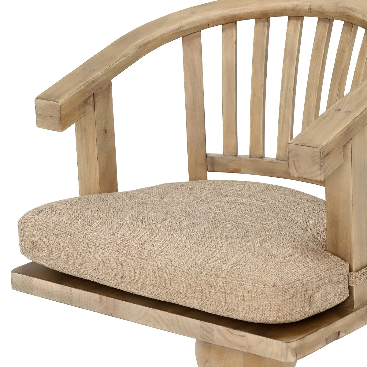 Verberie Swivel Office Chair with Seat Pad - Brown