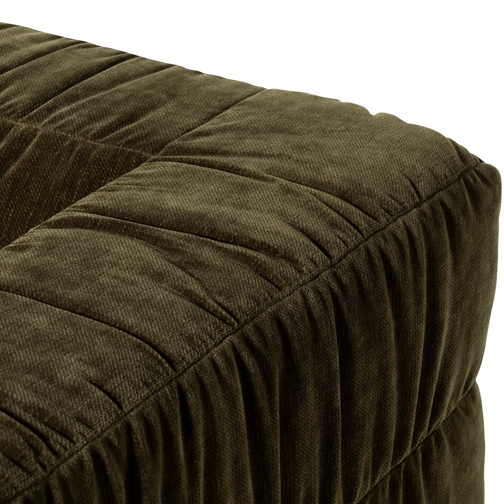 Vercelli 1 Seater Armchair - Green, Fabric