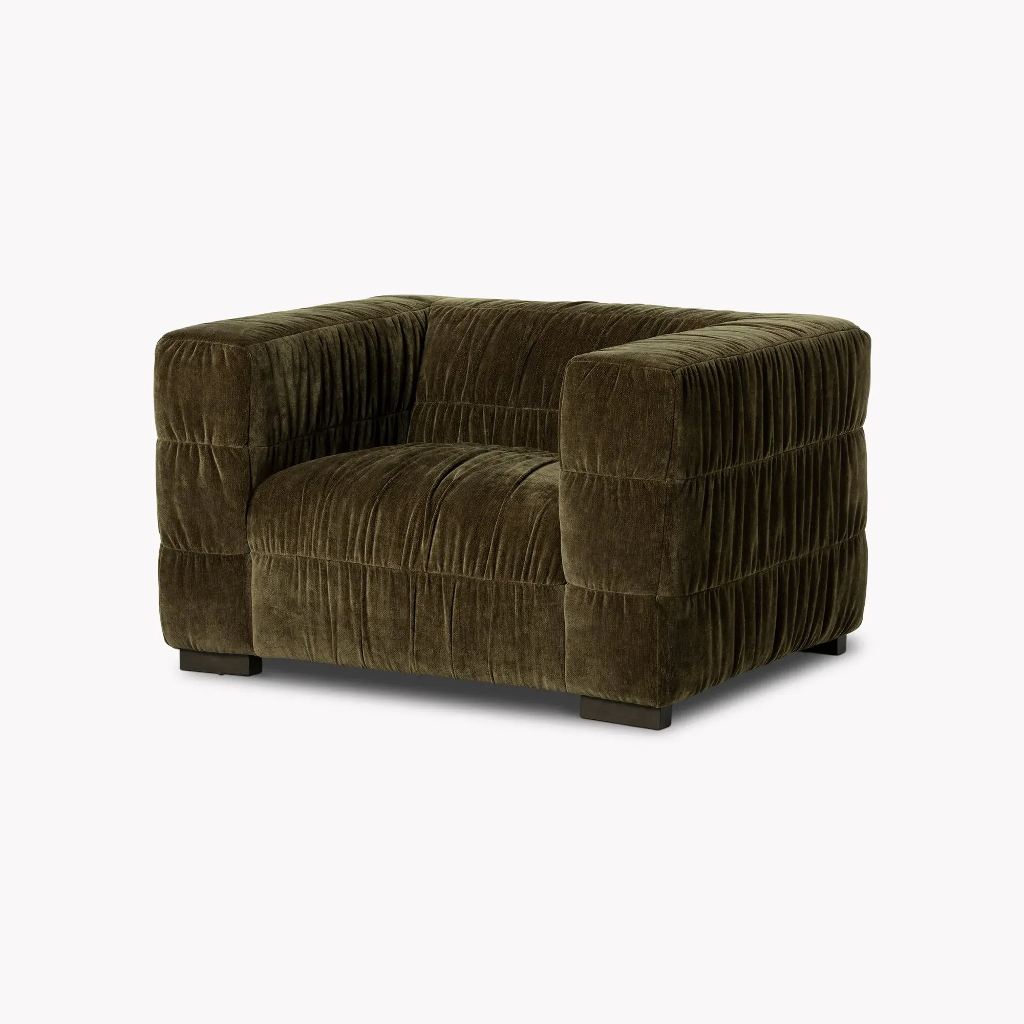 Vercelli 1 Seater Armchair - Green, Fabric image